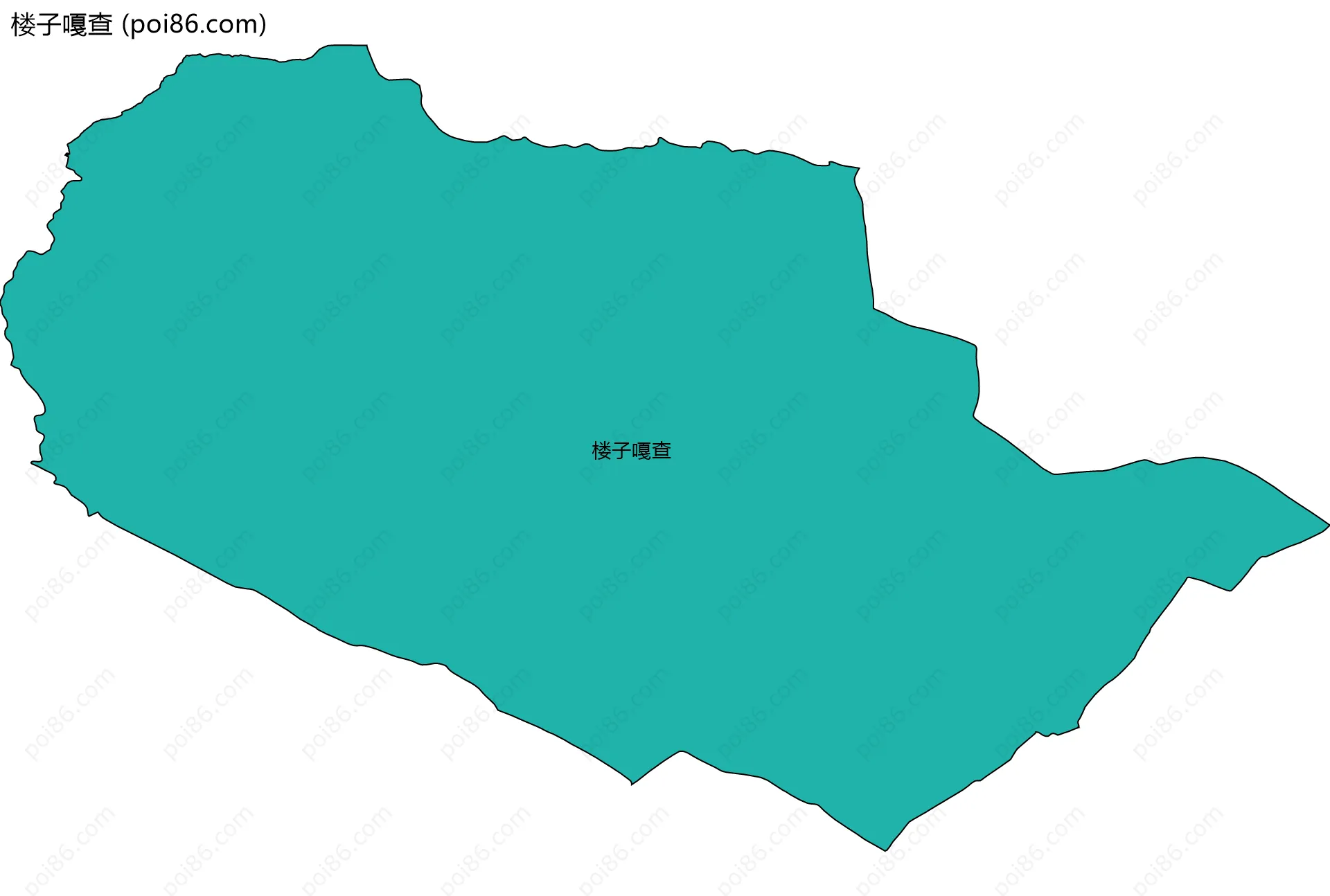 楼子嘎查边界地图