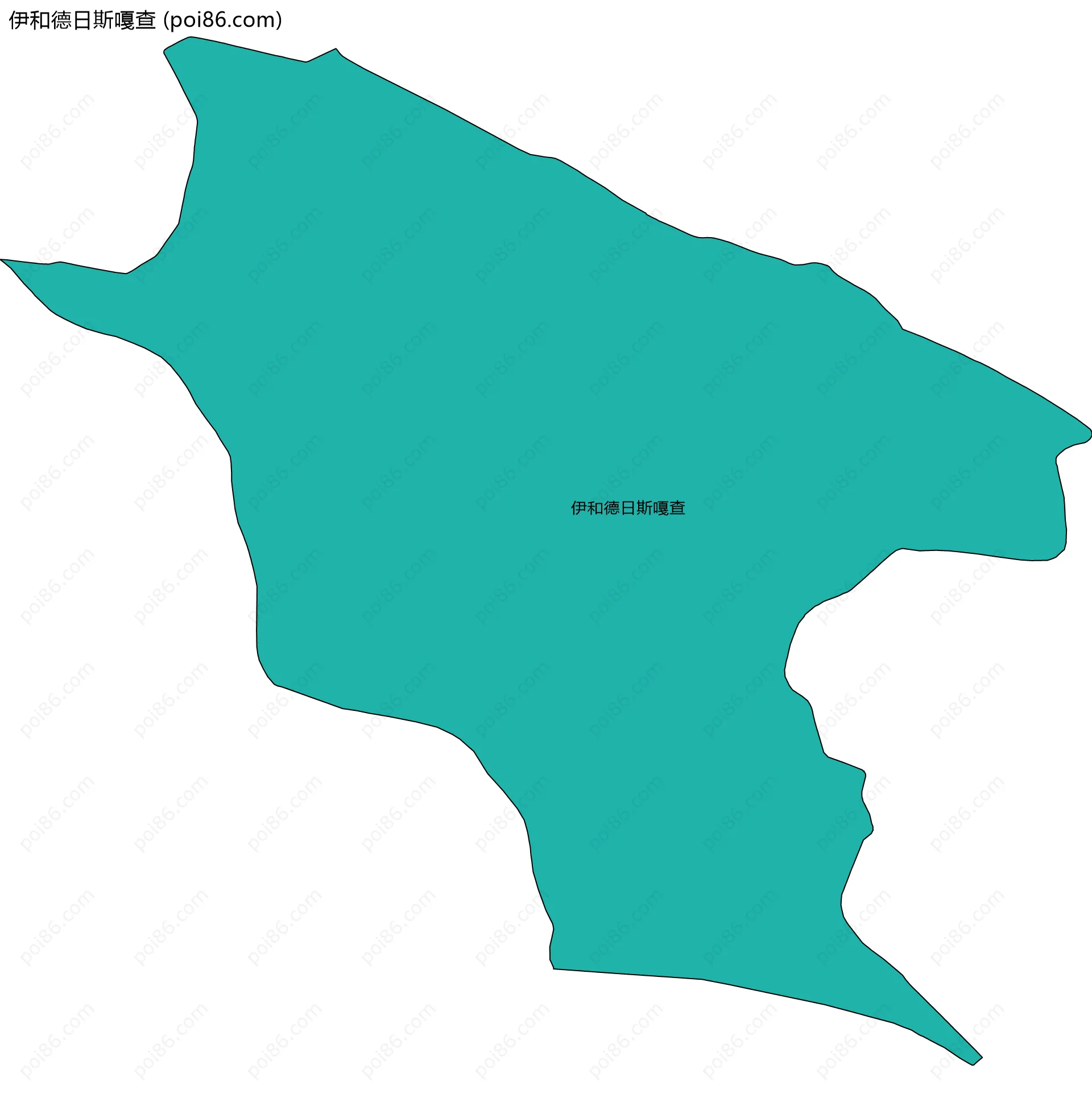 伊和德日斯嘎查边界地图