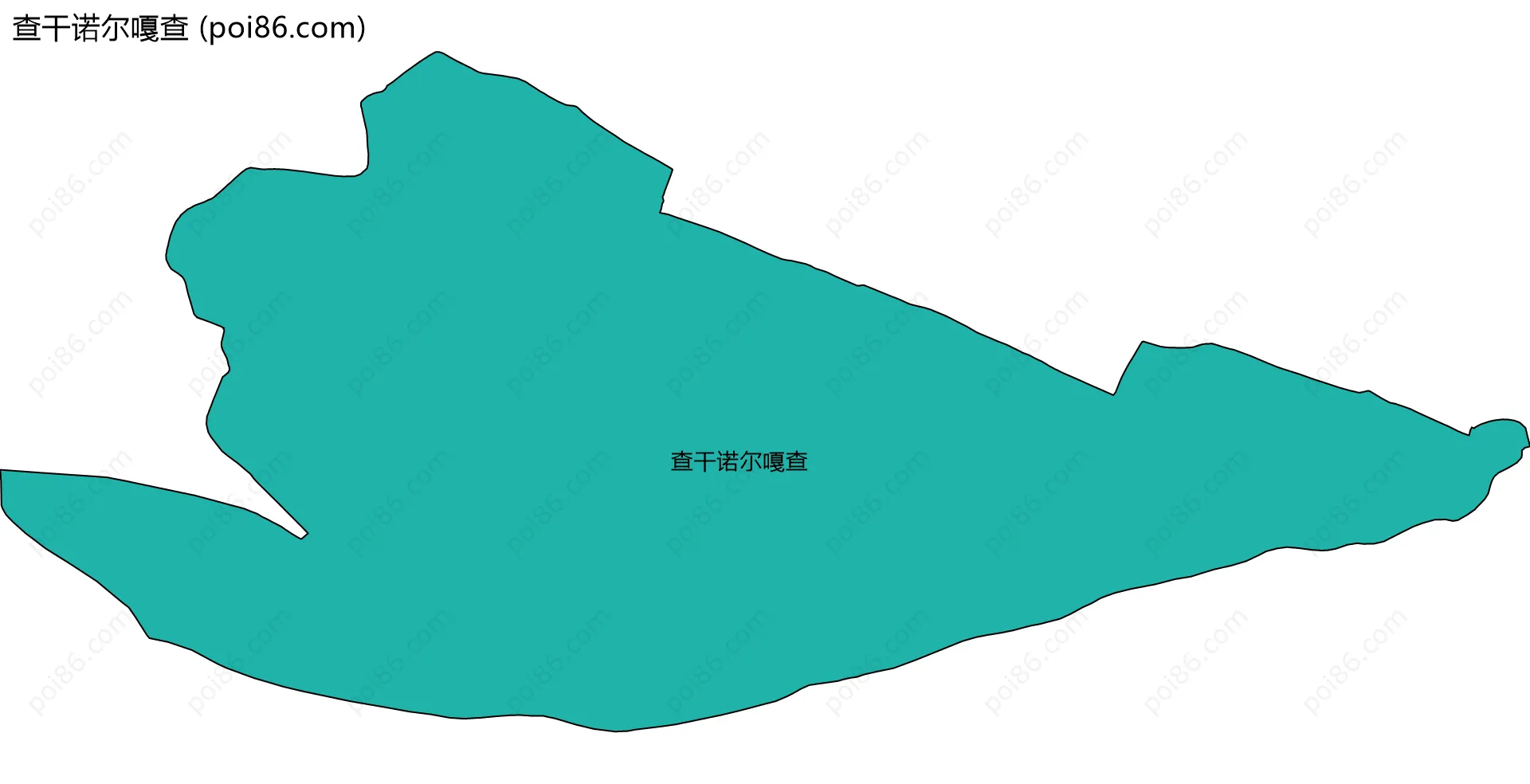 查干诺尔嘎查边界地图