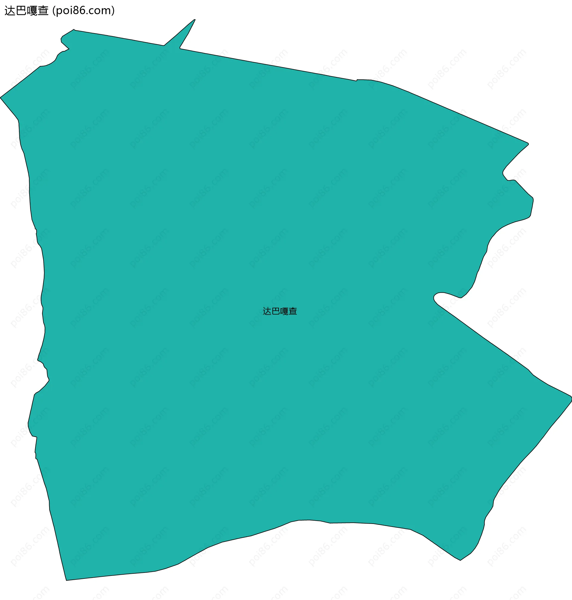 达巴嘎查边界地图