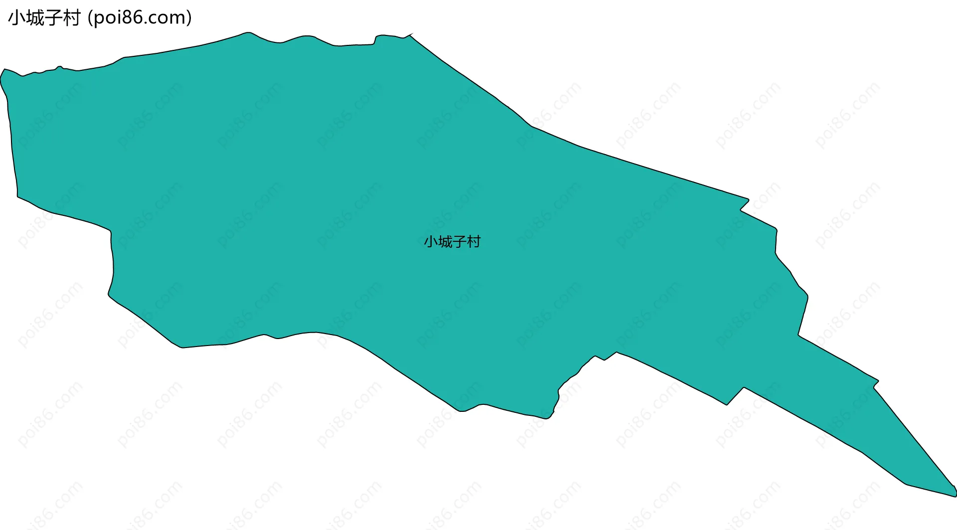 小城子村边界地图