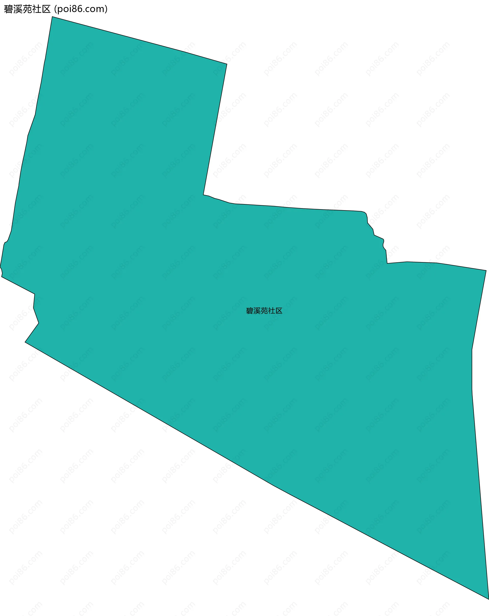 碧溪苑社区边界地图