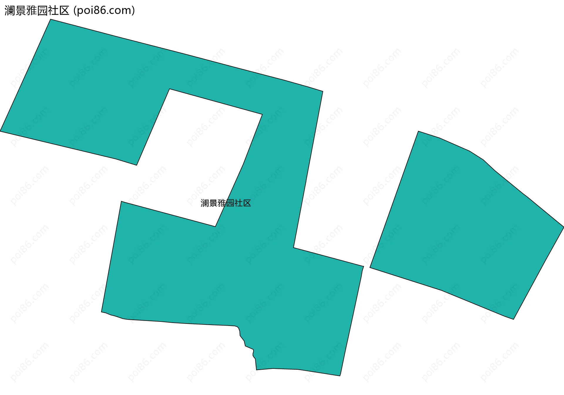 澜景雅园社区边界地图