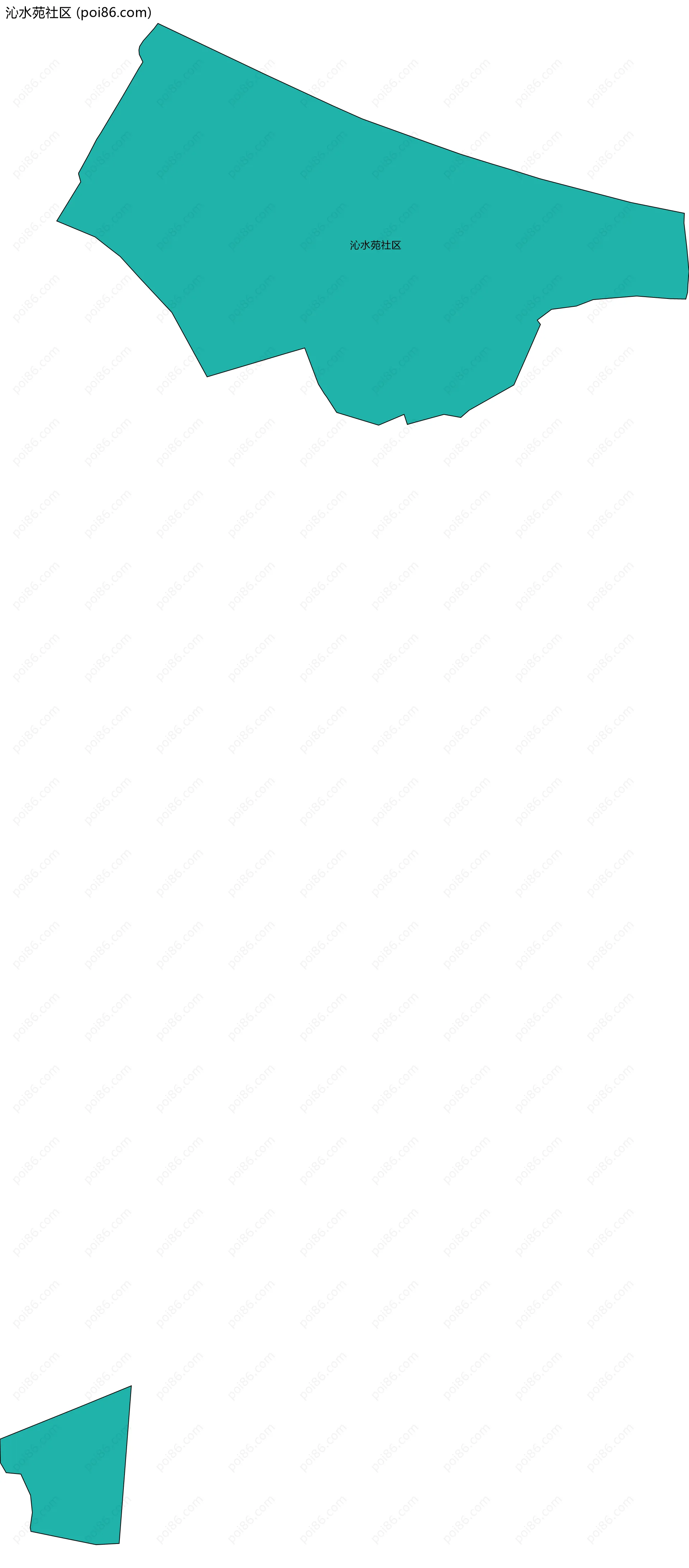 沁水苑社区边界地图