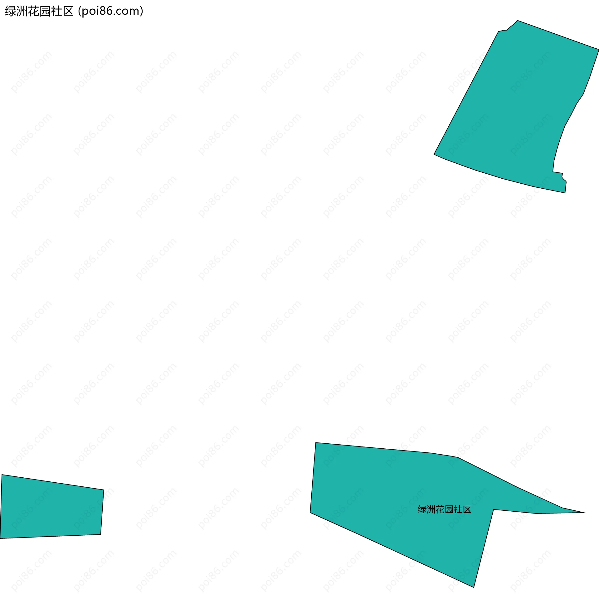 绿洲花园社区边界地图