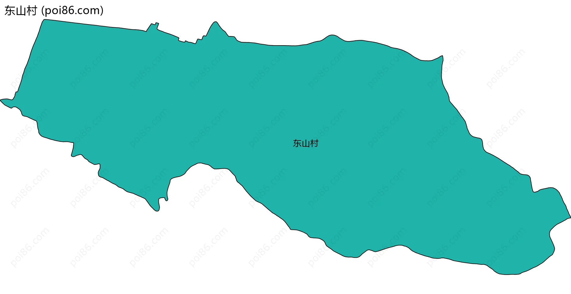 东山村边界地图