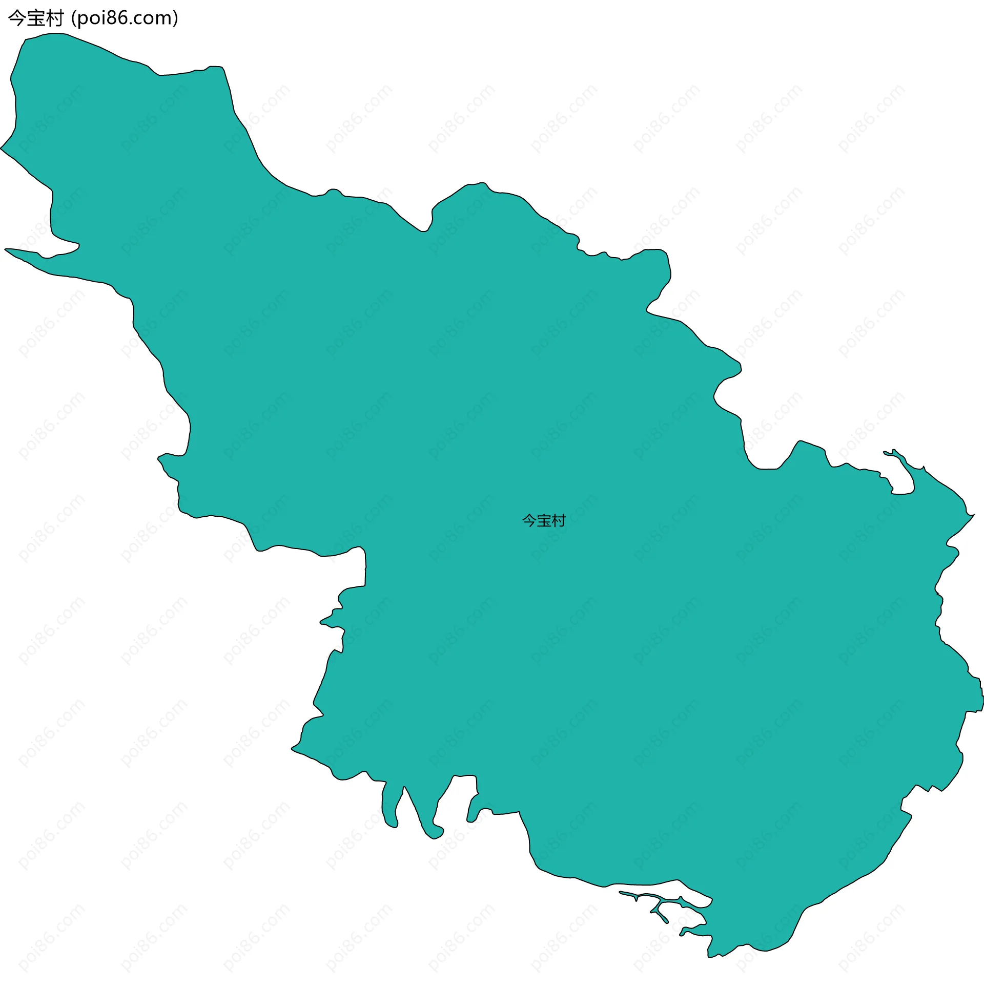 今宝村边界地图