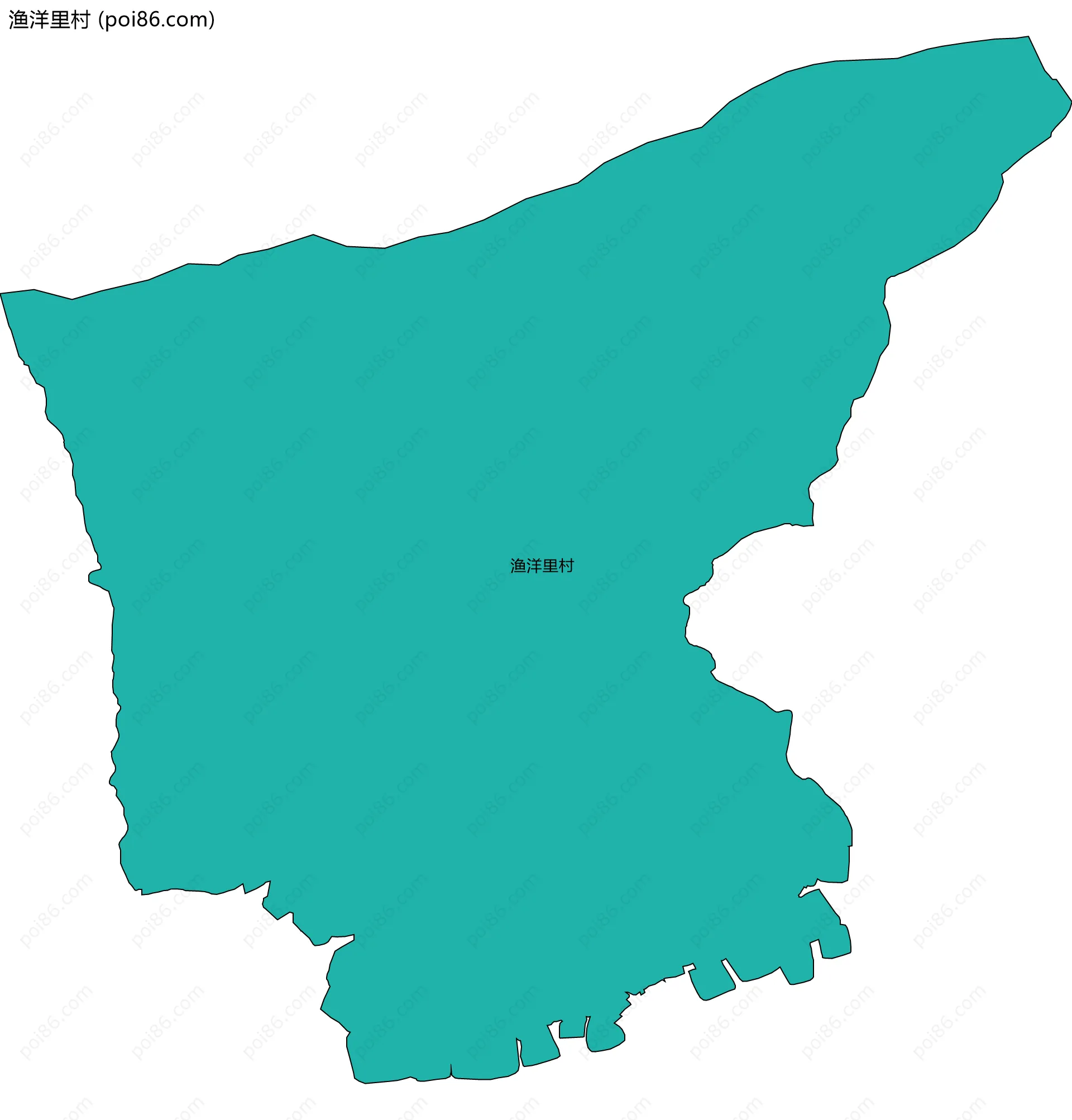 渔洋里村边界地图