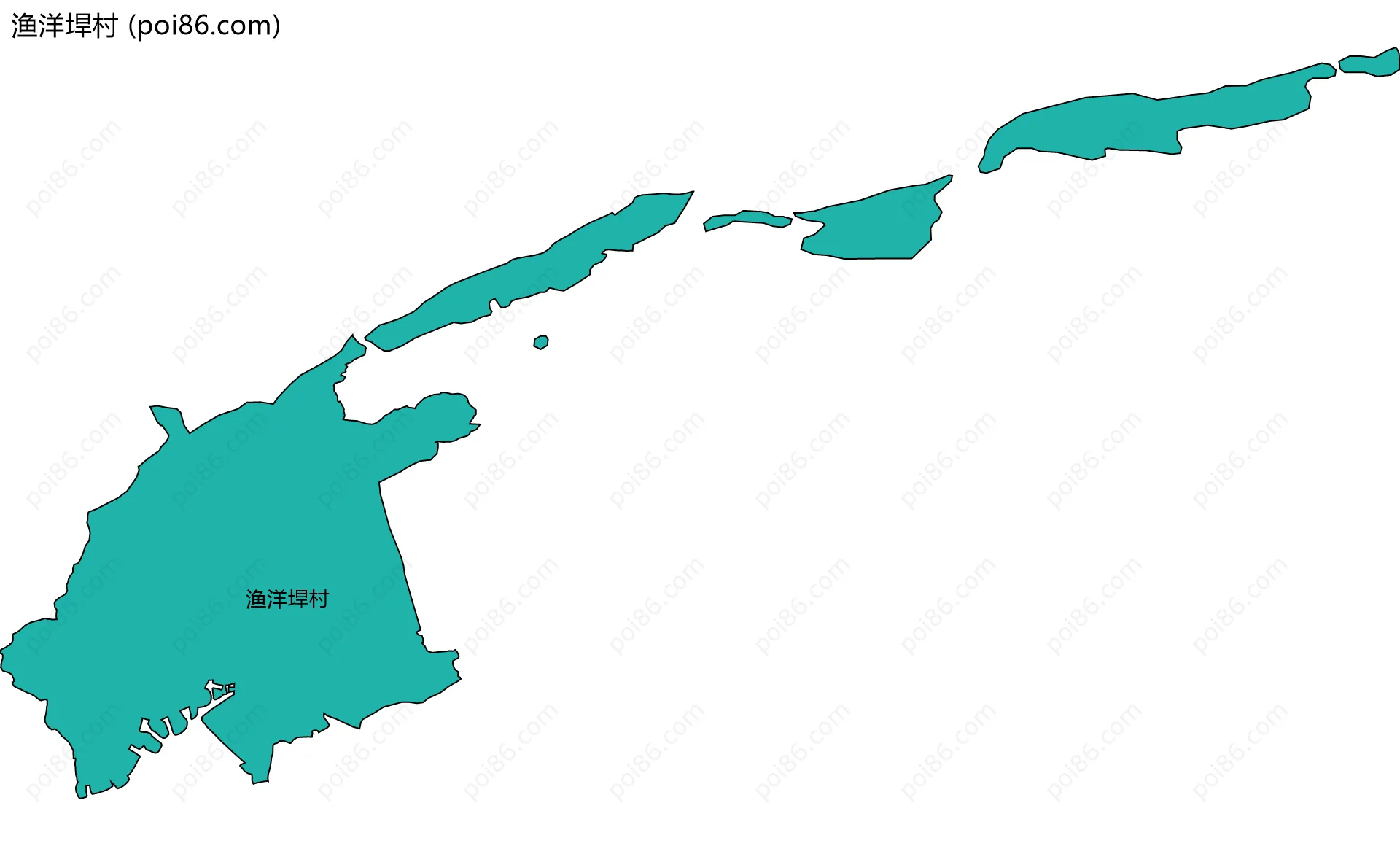 渔洋垾村边界地图