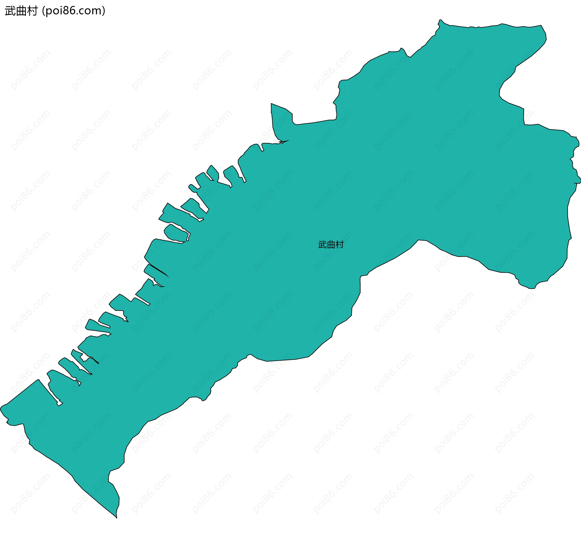 武曲村边界地图
