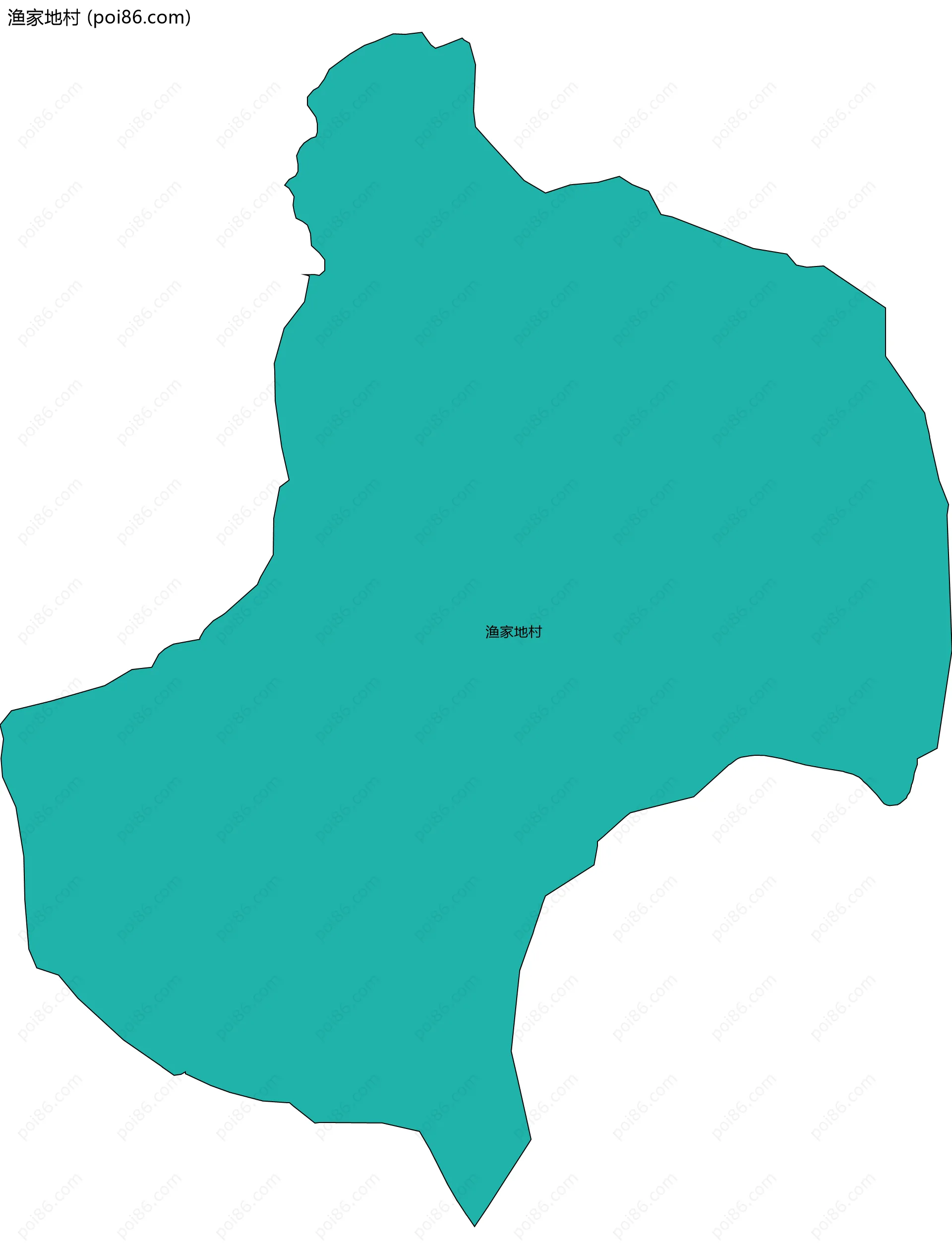 渔家地村边界地图