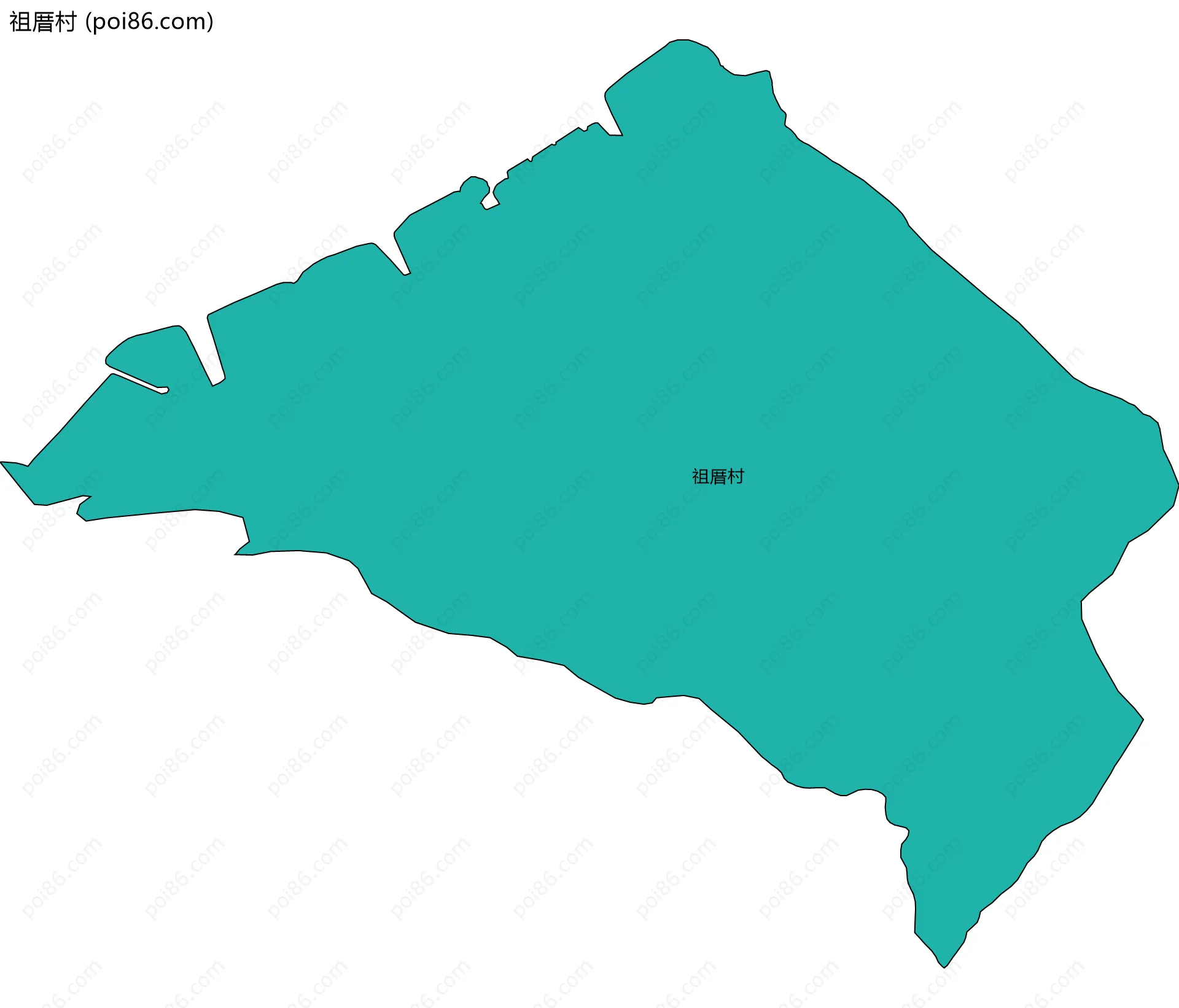 祖厝村边界地图