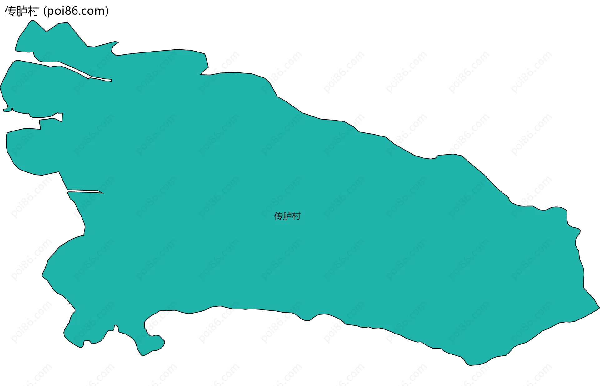 传胪村边界地图