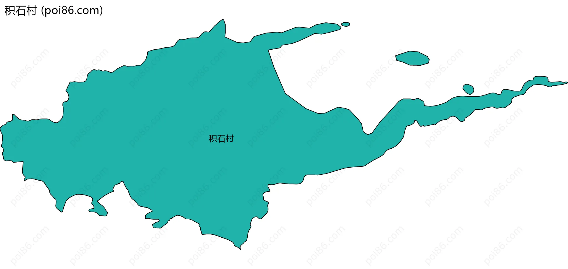 积石村边界地图