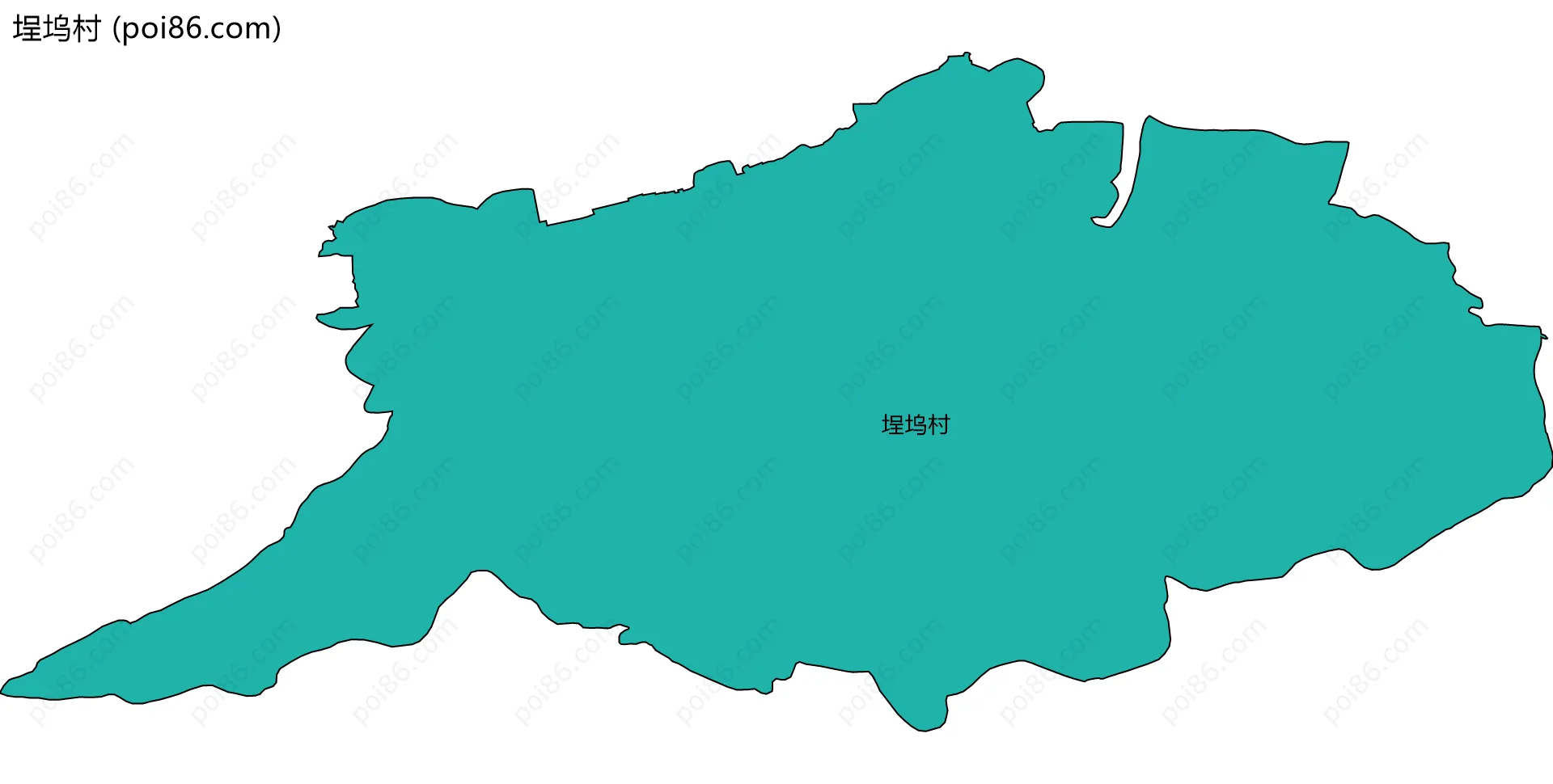 埕坞村边界地图