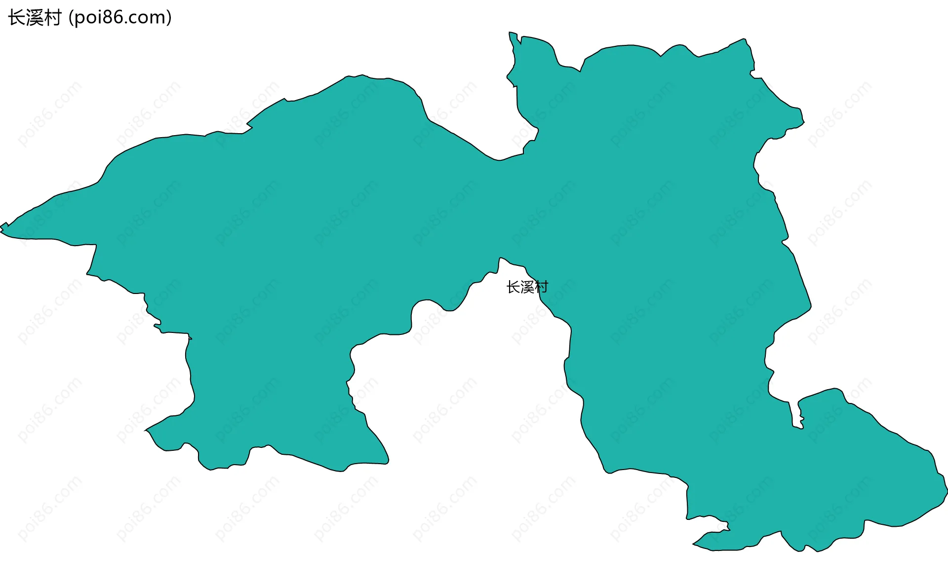 长溪村边界地图