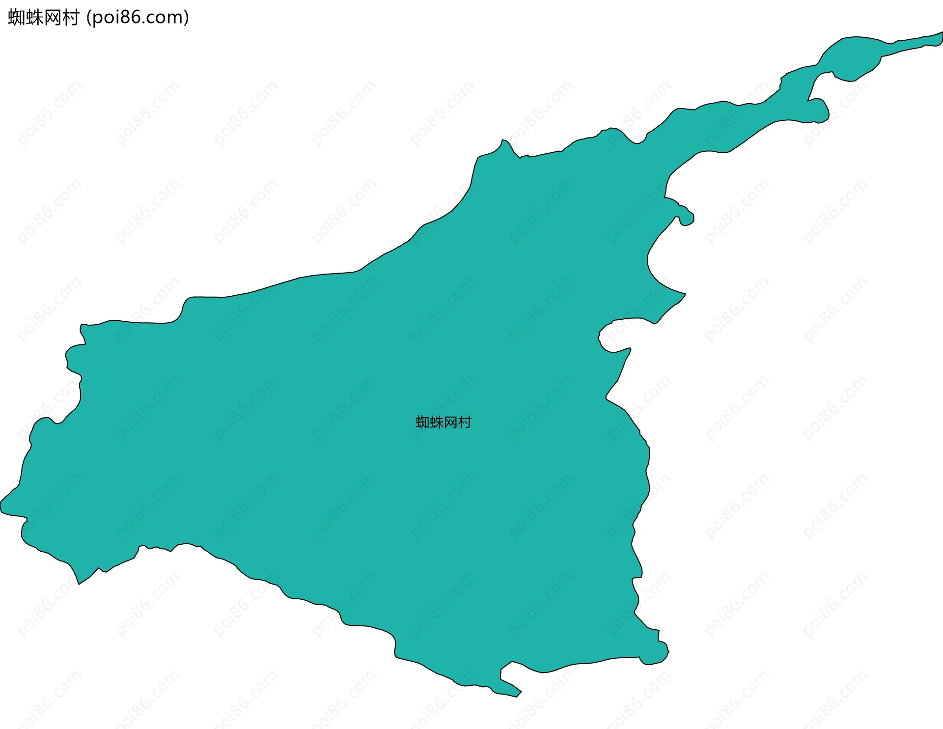 蜘蛛网村边界地图