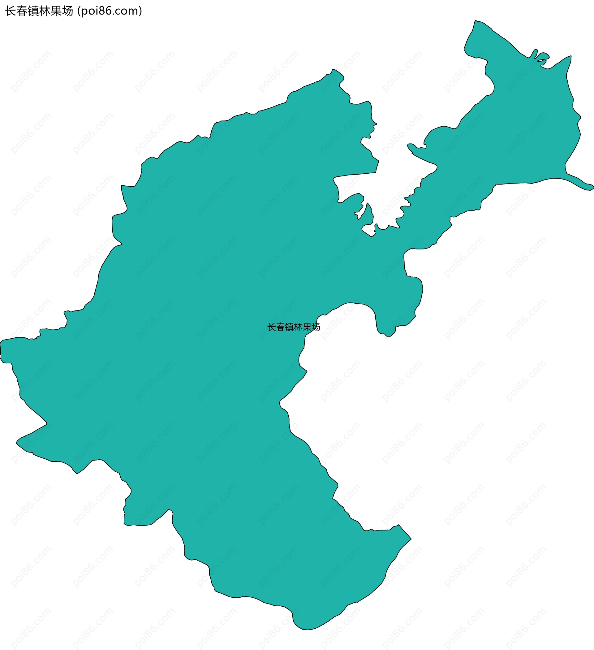 长春镇林果场边界地图