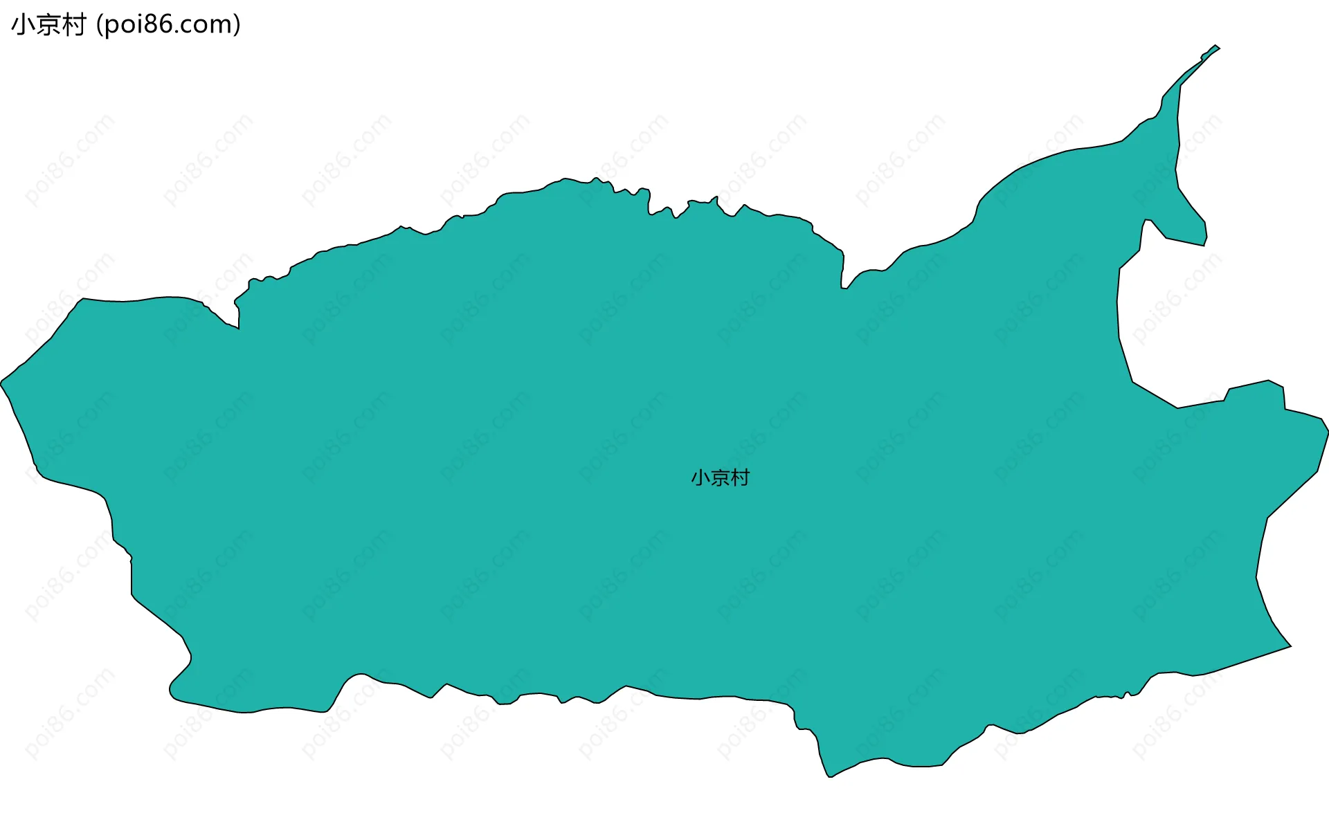小京村边界地图