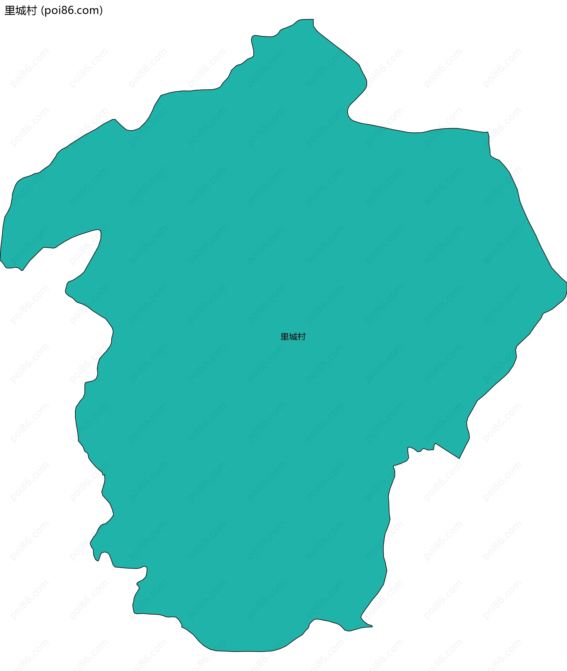 里城村边界地图
