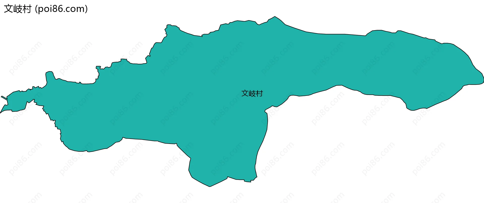 文岐村边界地图