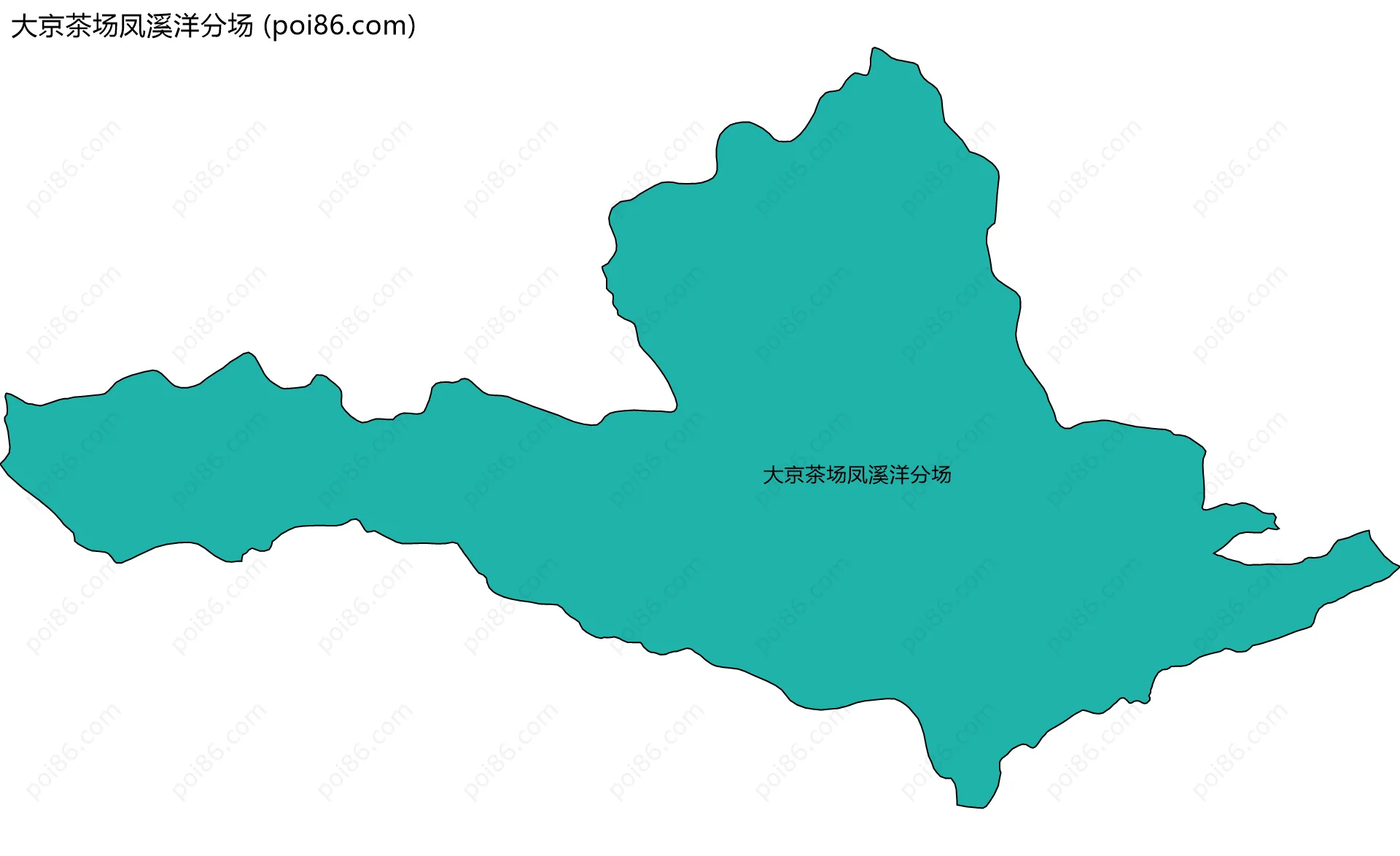 大京茶场凤溪洋分场边界地图