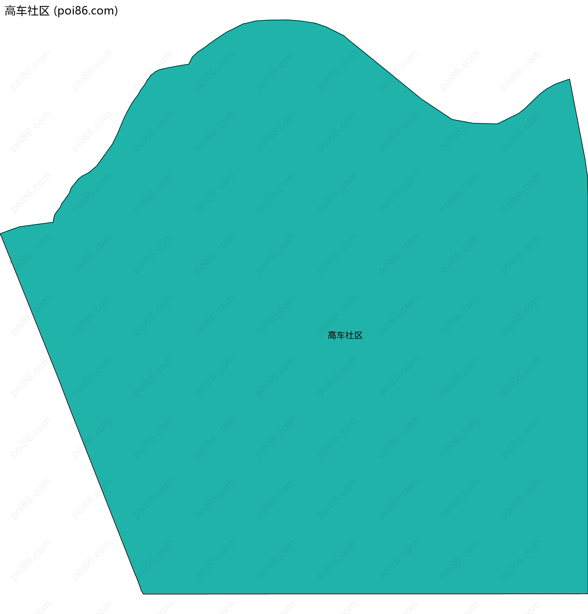 高车社区边界地图