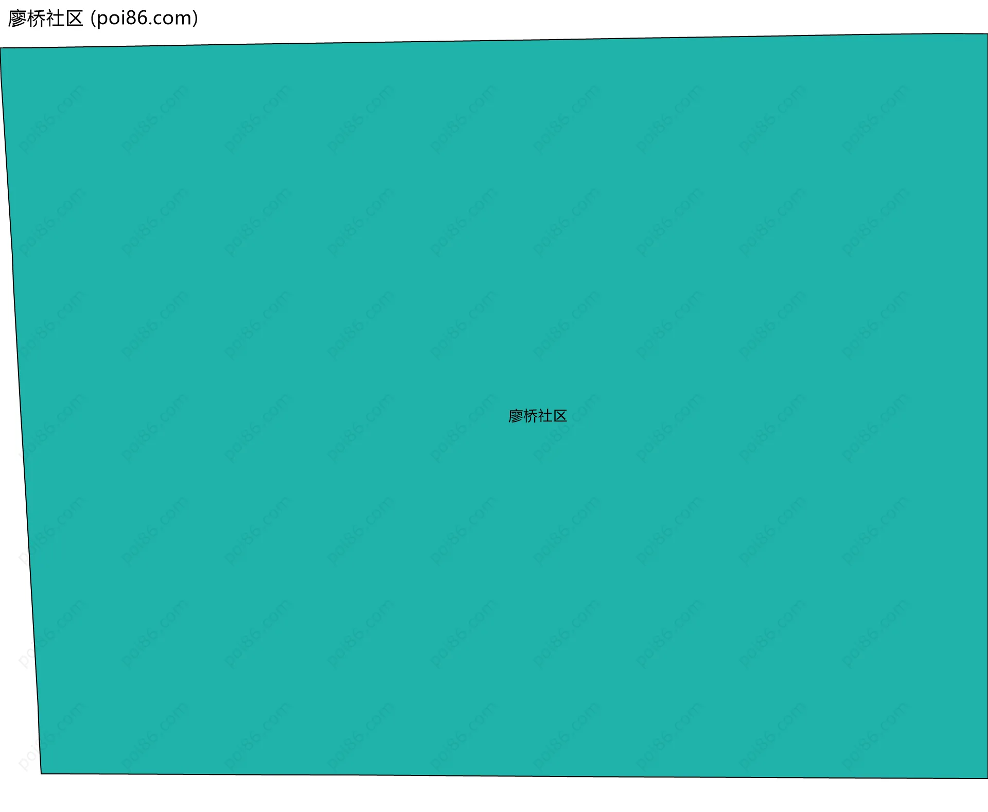 廖桥社区边界地图