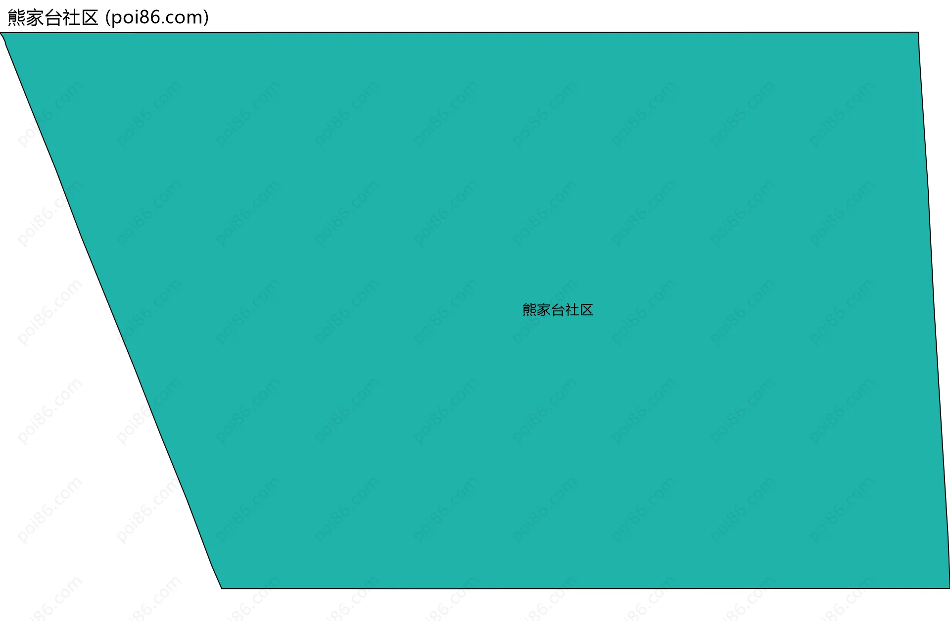 熊家台社区边界地图