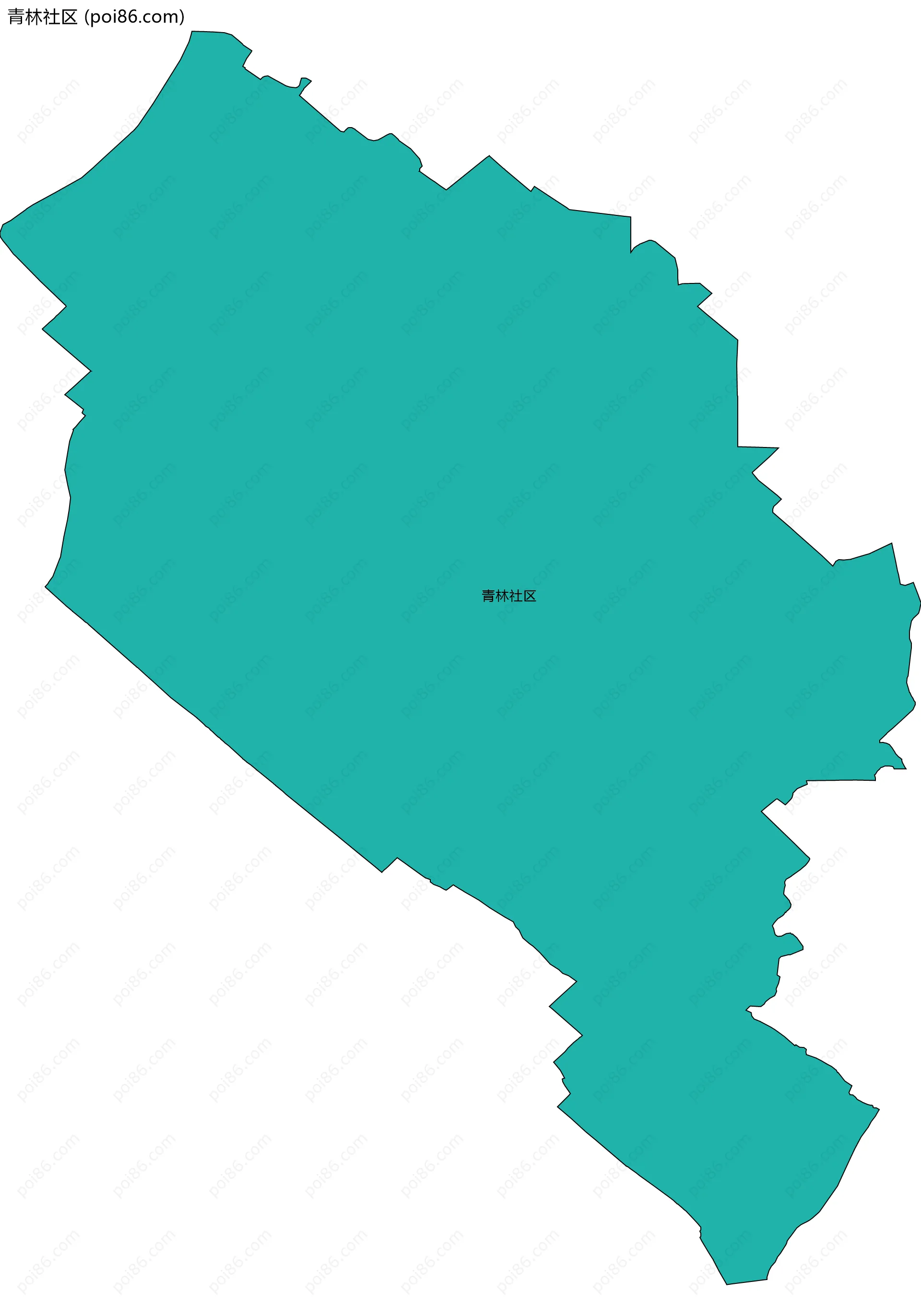 青林社区边界地图