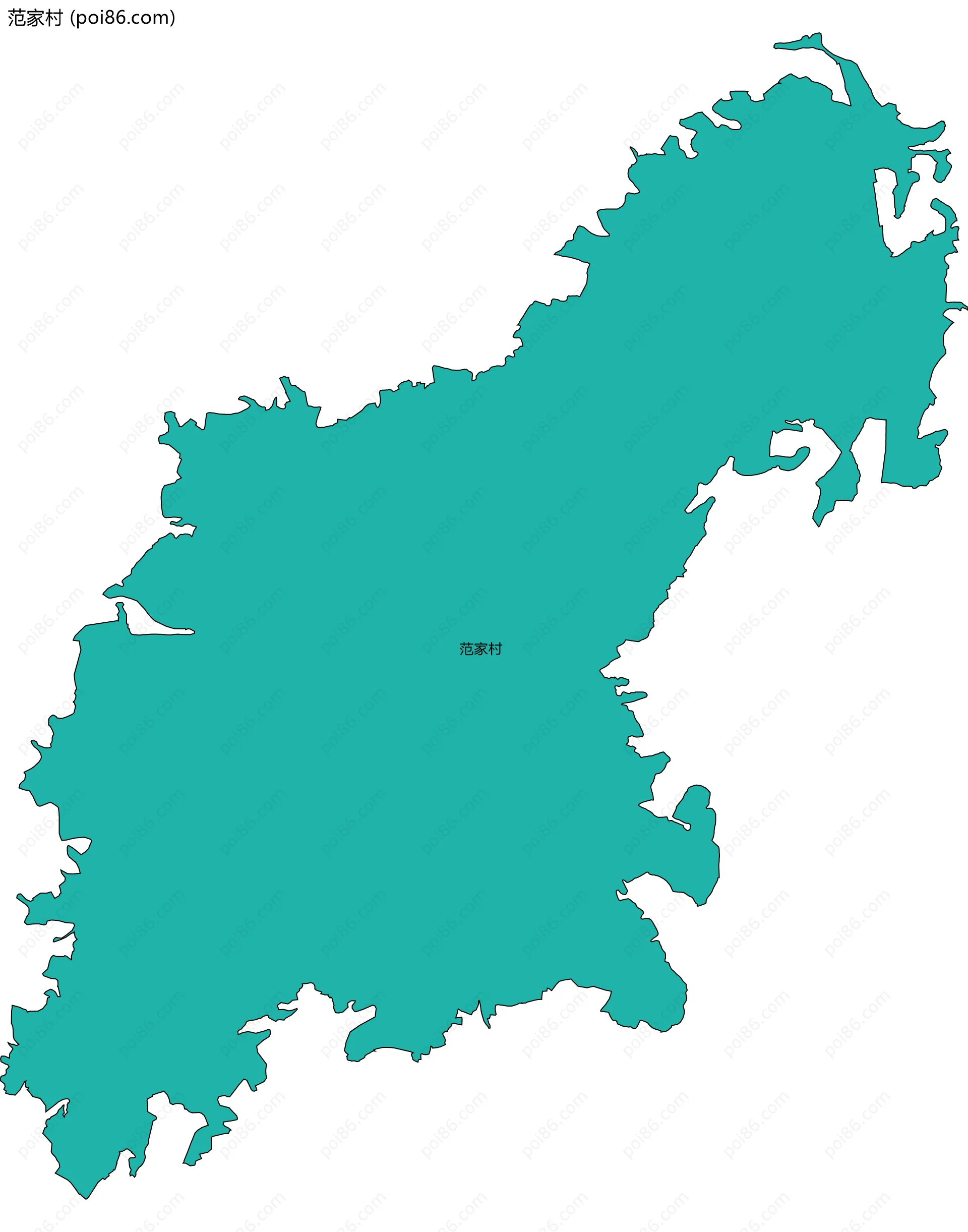 范家村边界地图