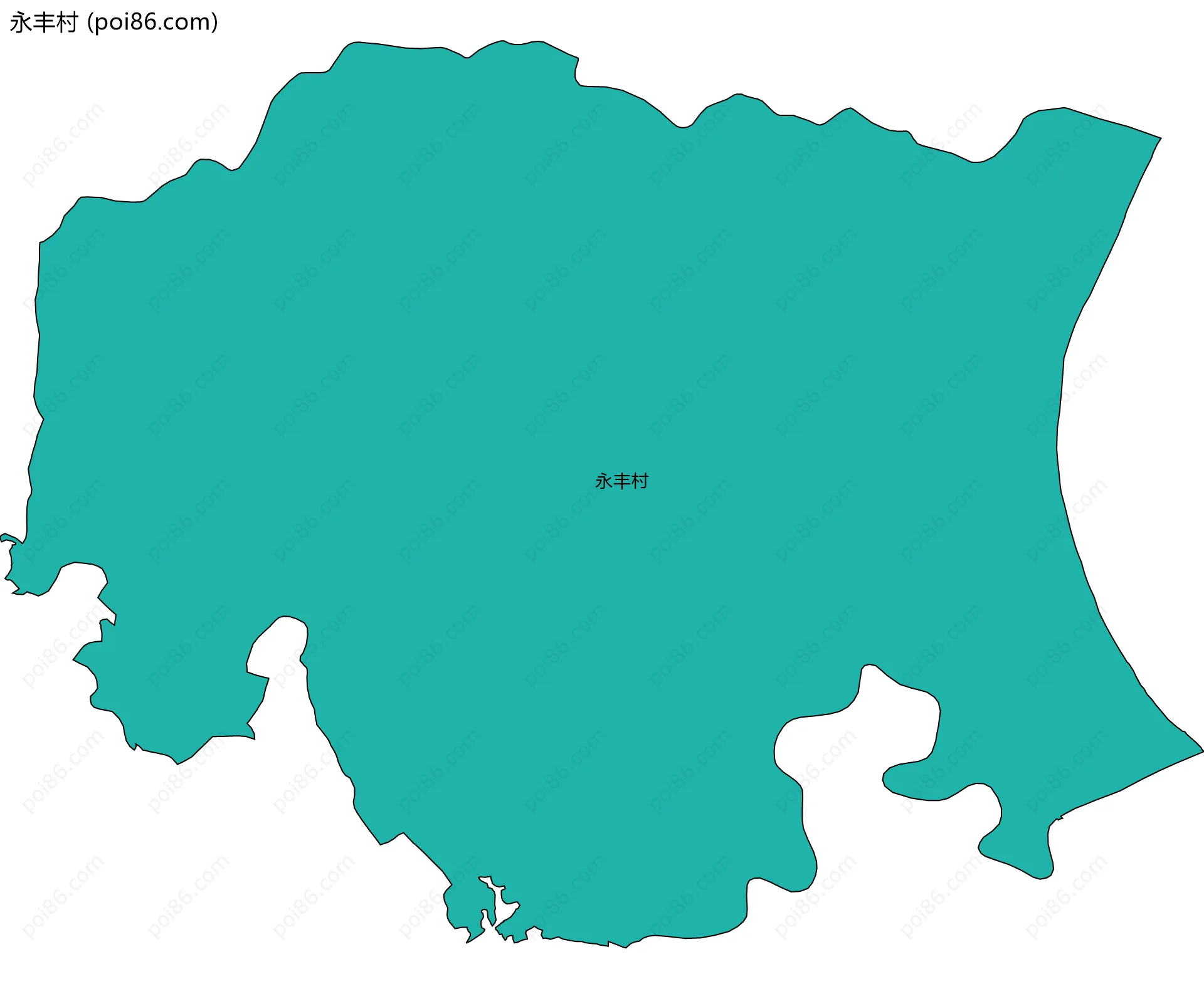 永丰村边界地图