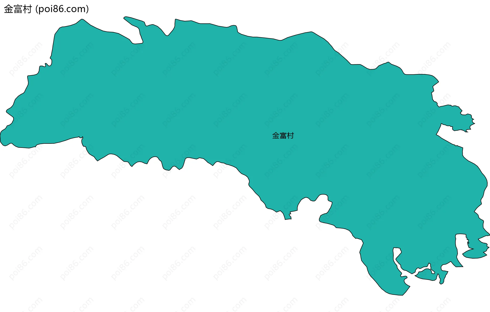金富村边界地图