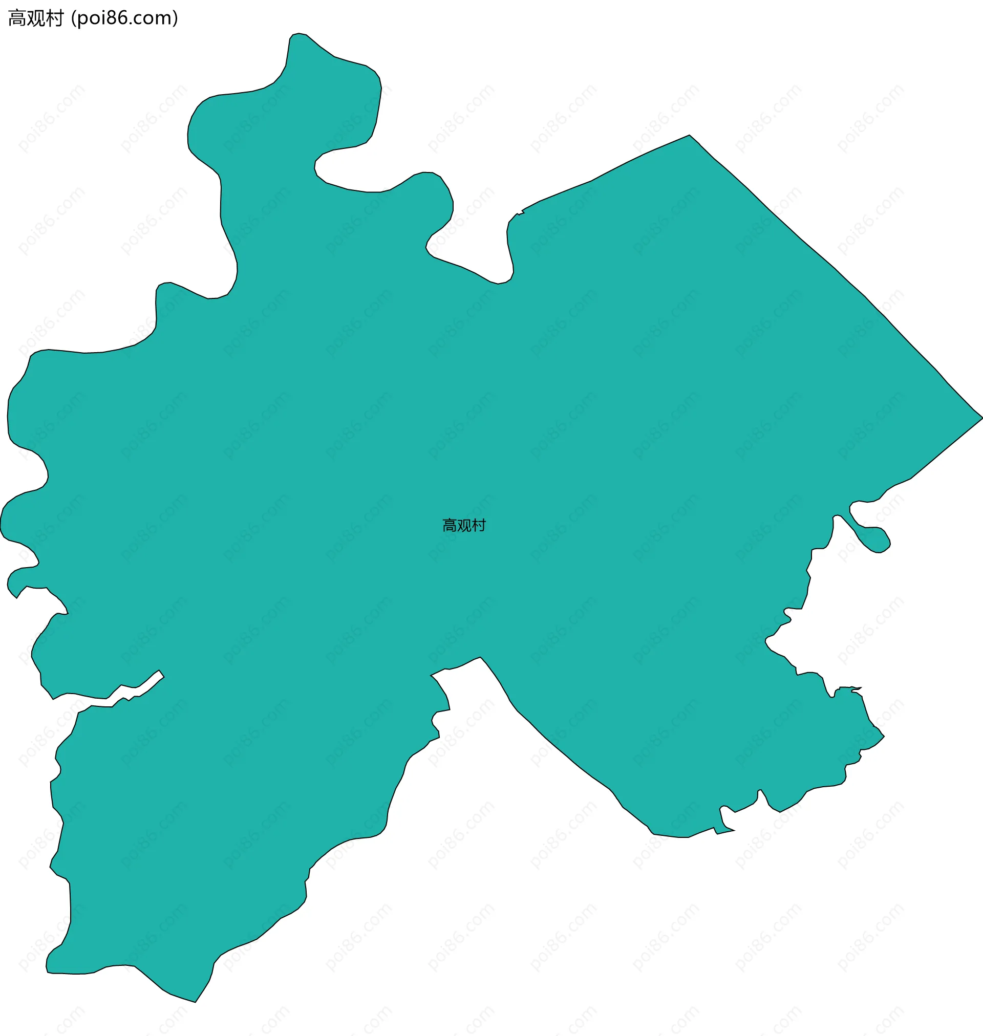 高观村边界地图