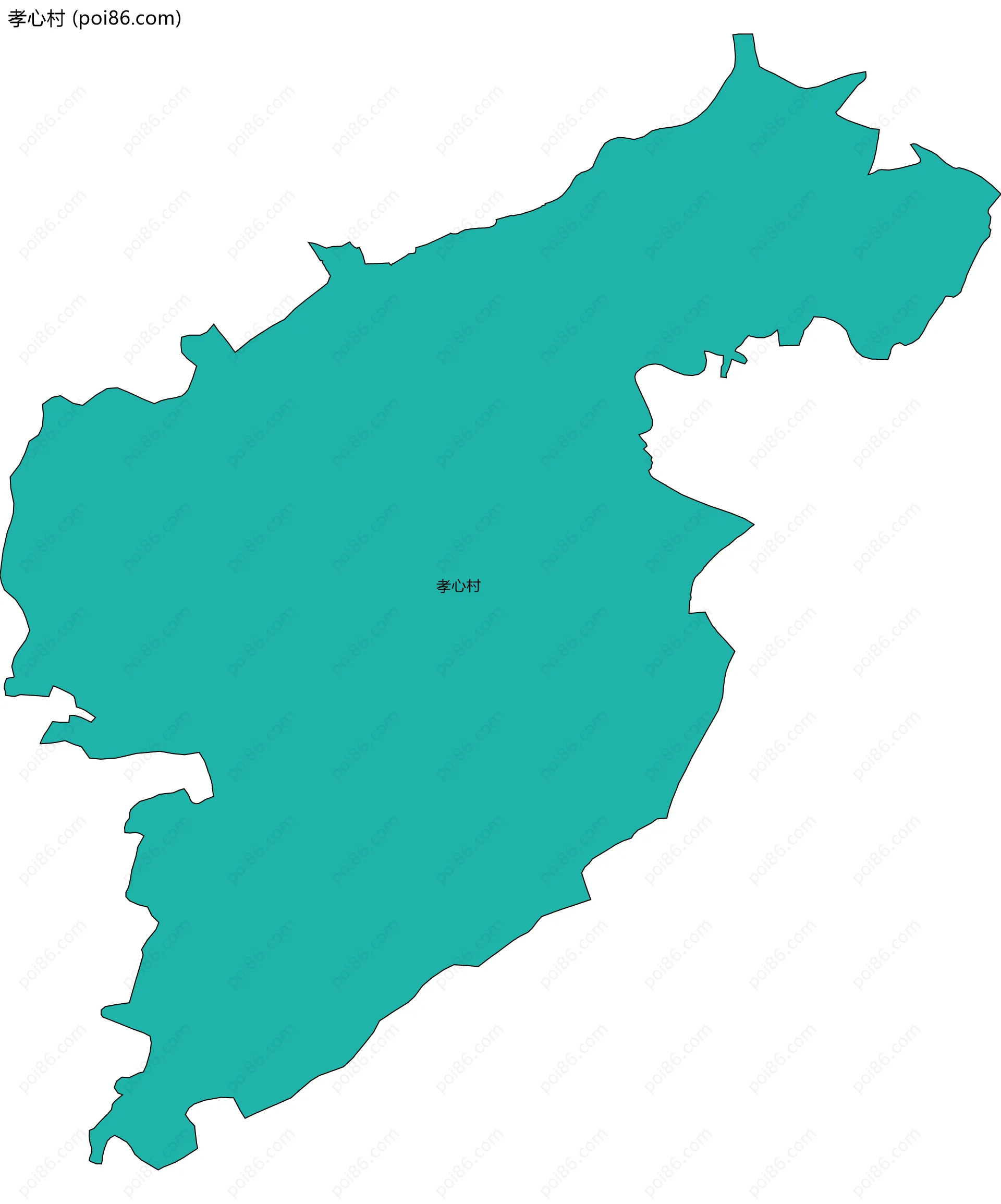 孝心村边界地图