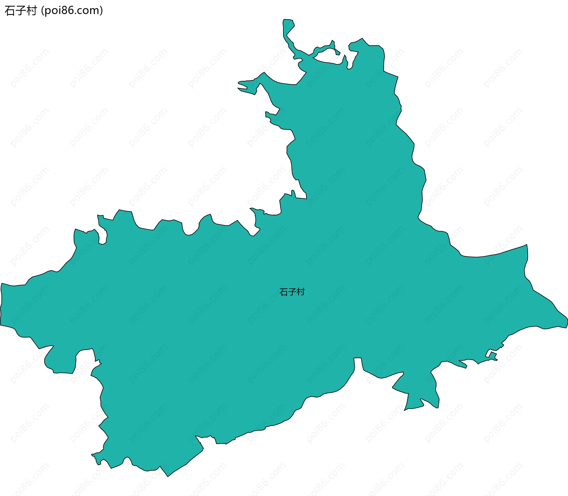 石子村边界地图