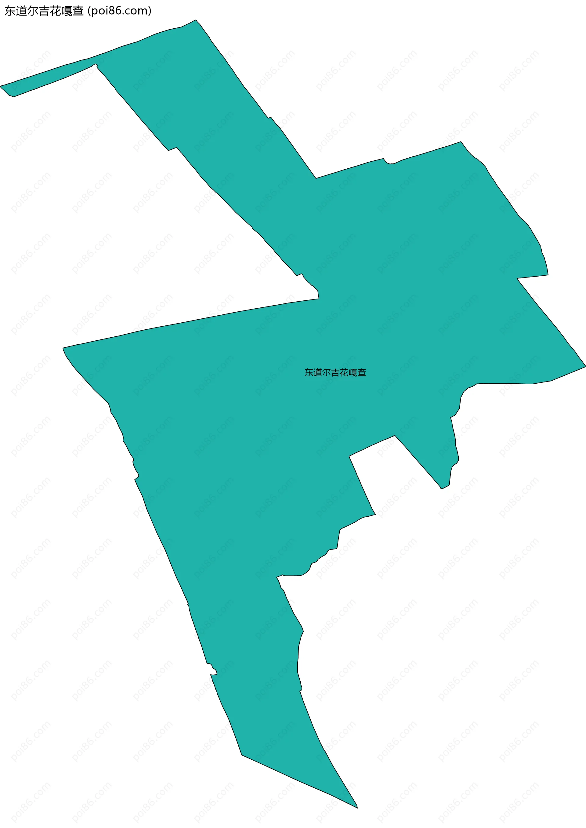 东道尔吉花嘎查边界地图