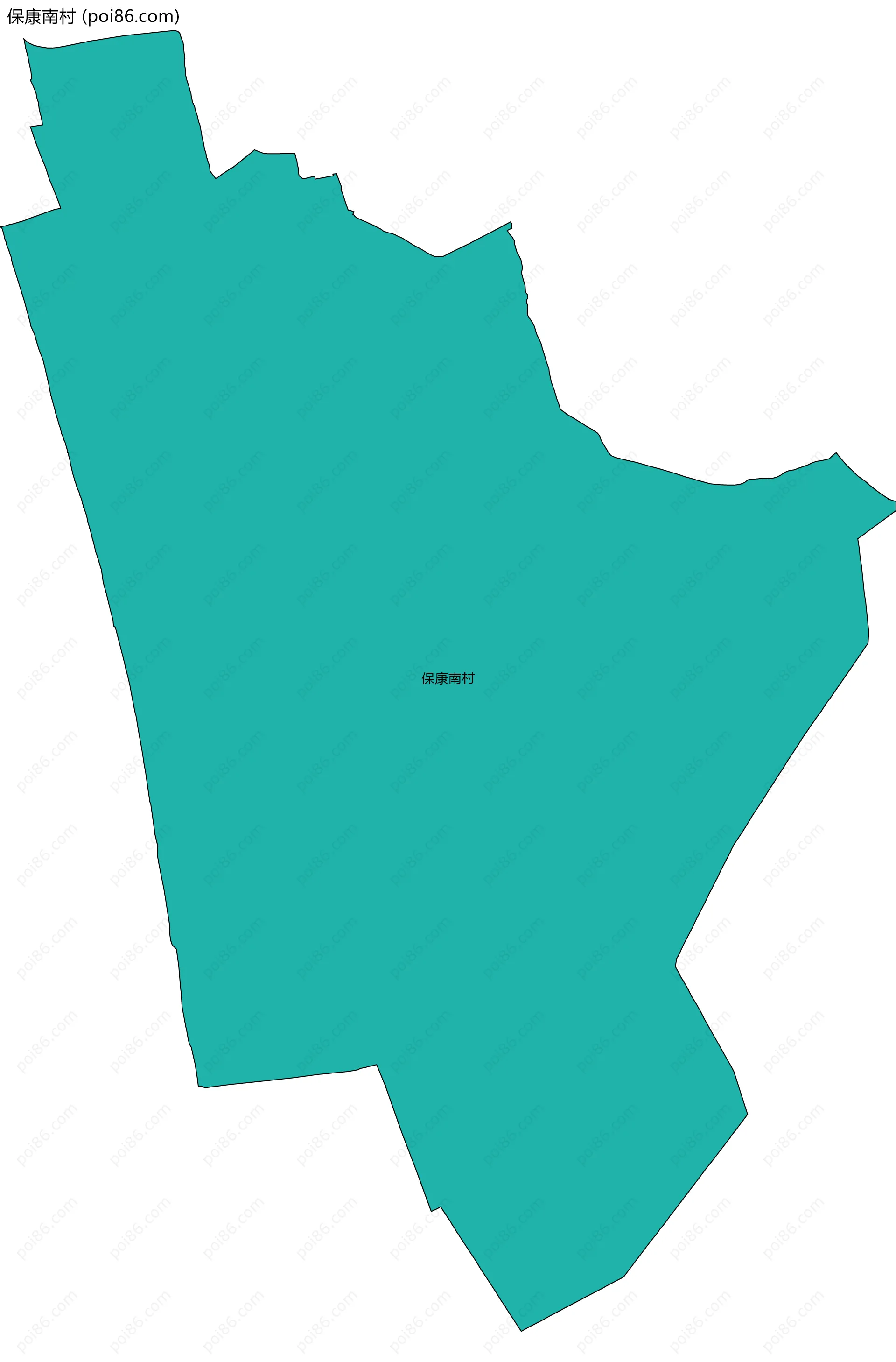 保康南村边界地图