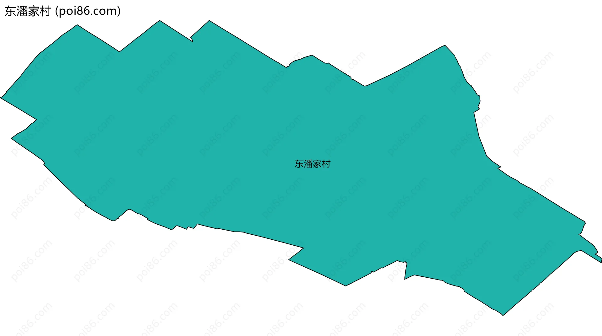 东潘家村边界地图