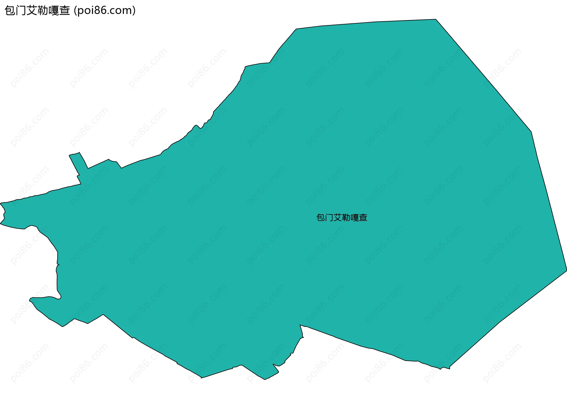 包门艾勒嘎查边界地图