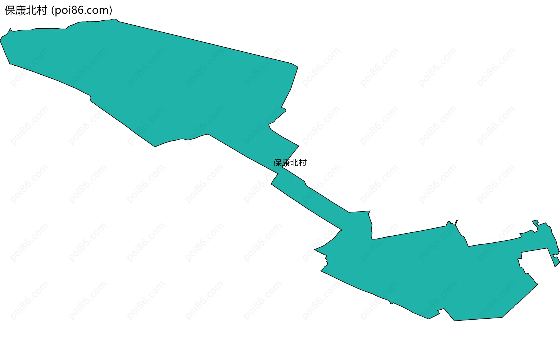 保康北村边界地图