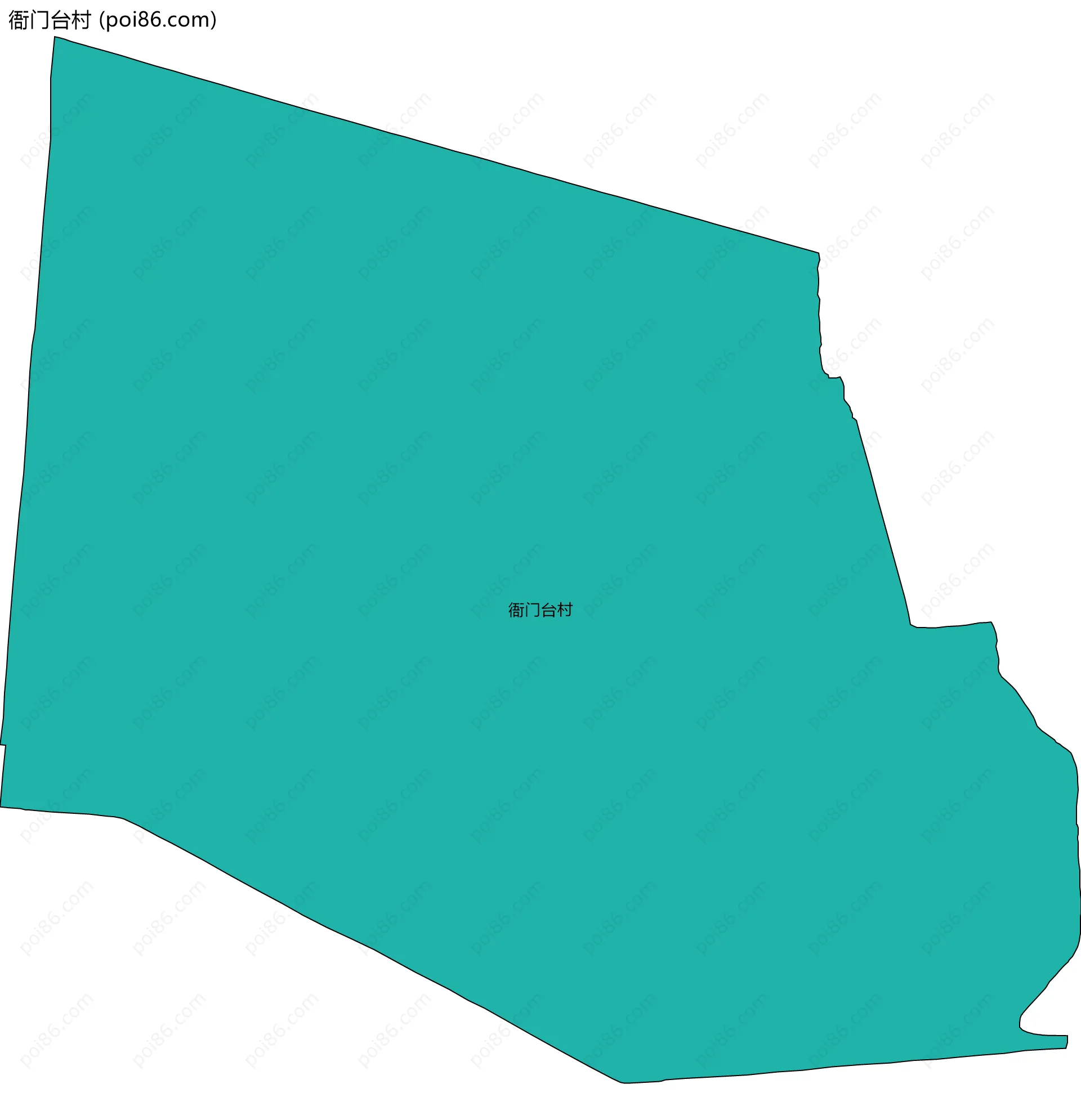 衙门台村边界地图