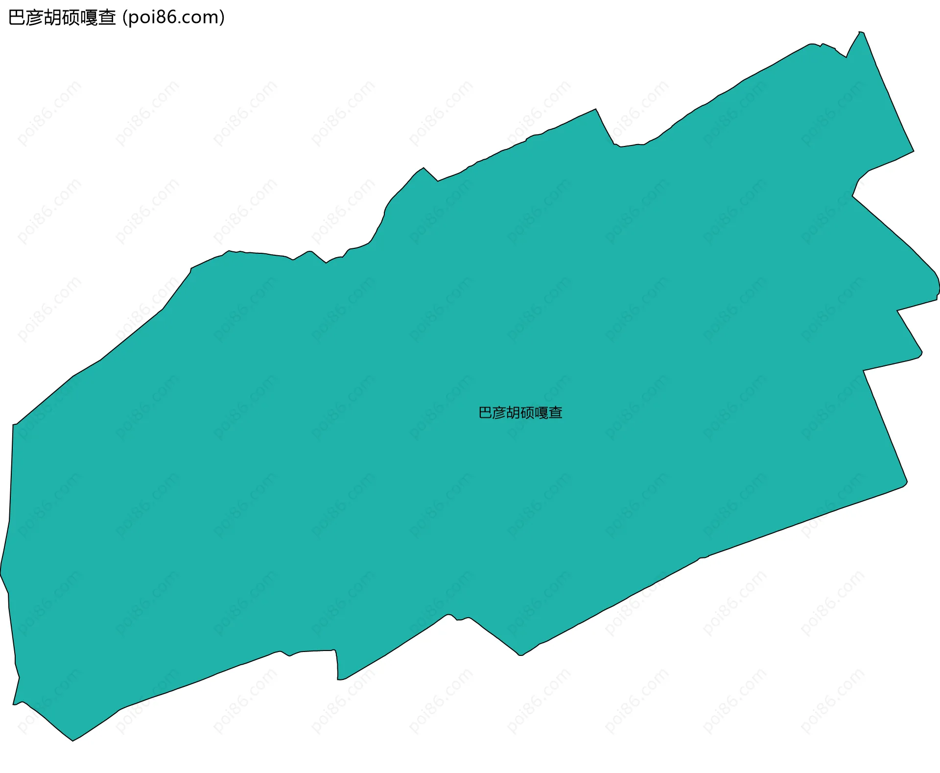 巴彦胡硕嘎查边界地图