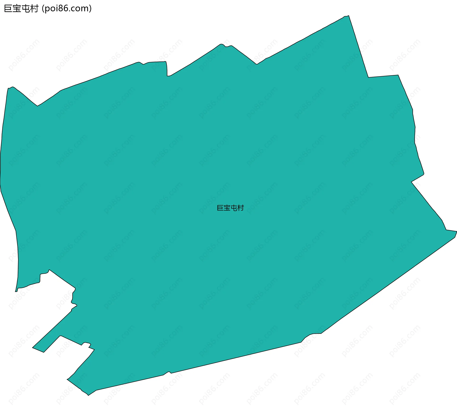 巨宝屯村边界地图