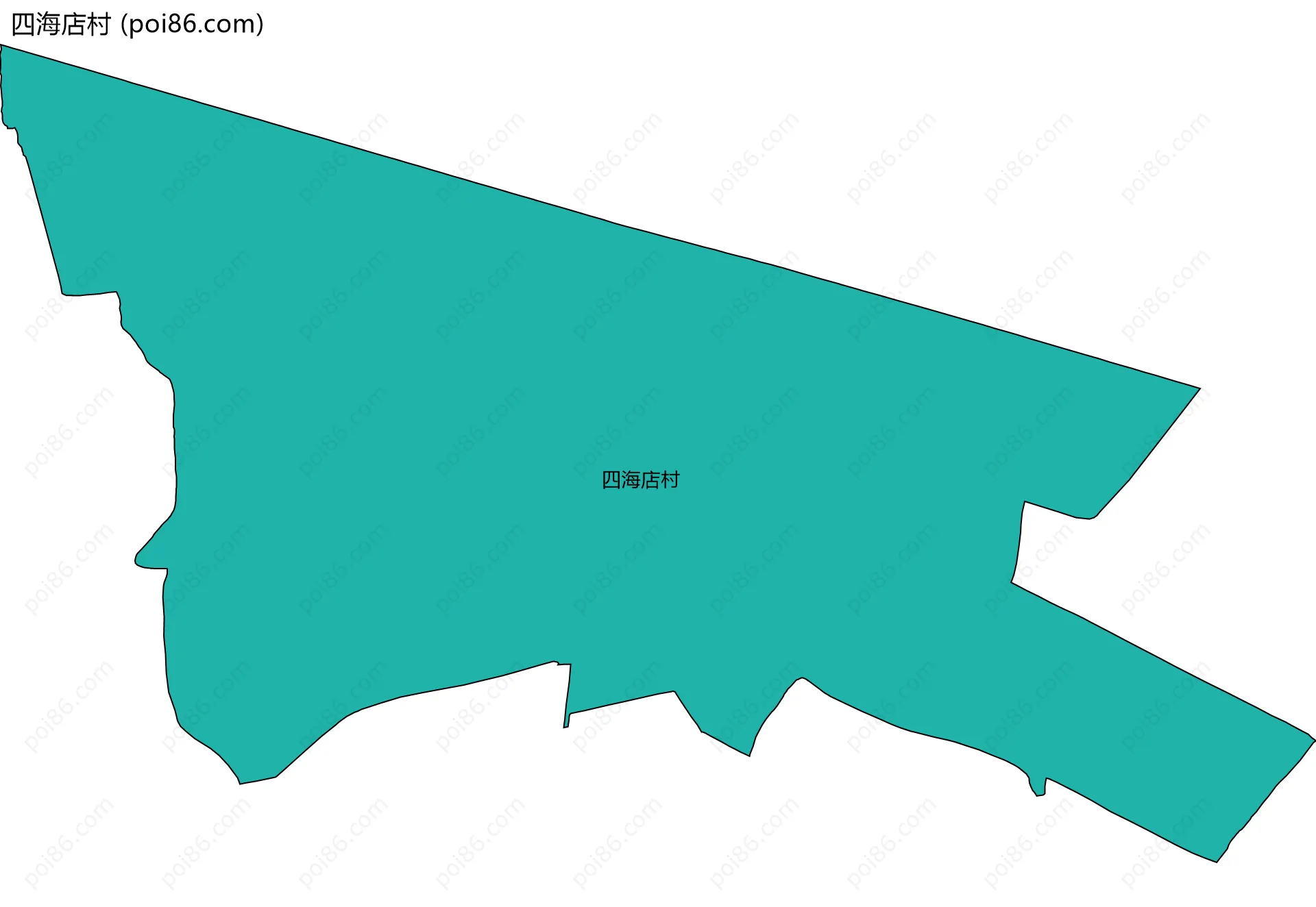 四海店村边界地图