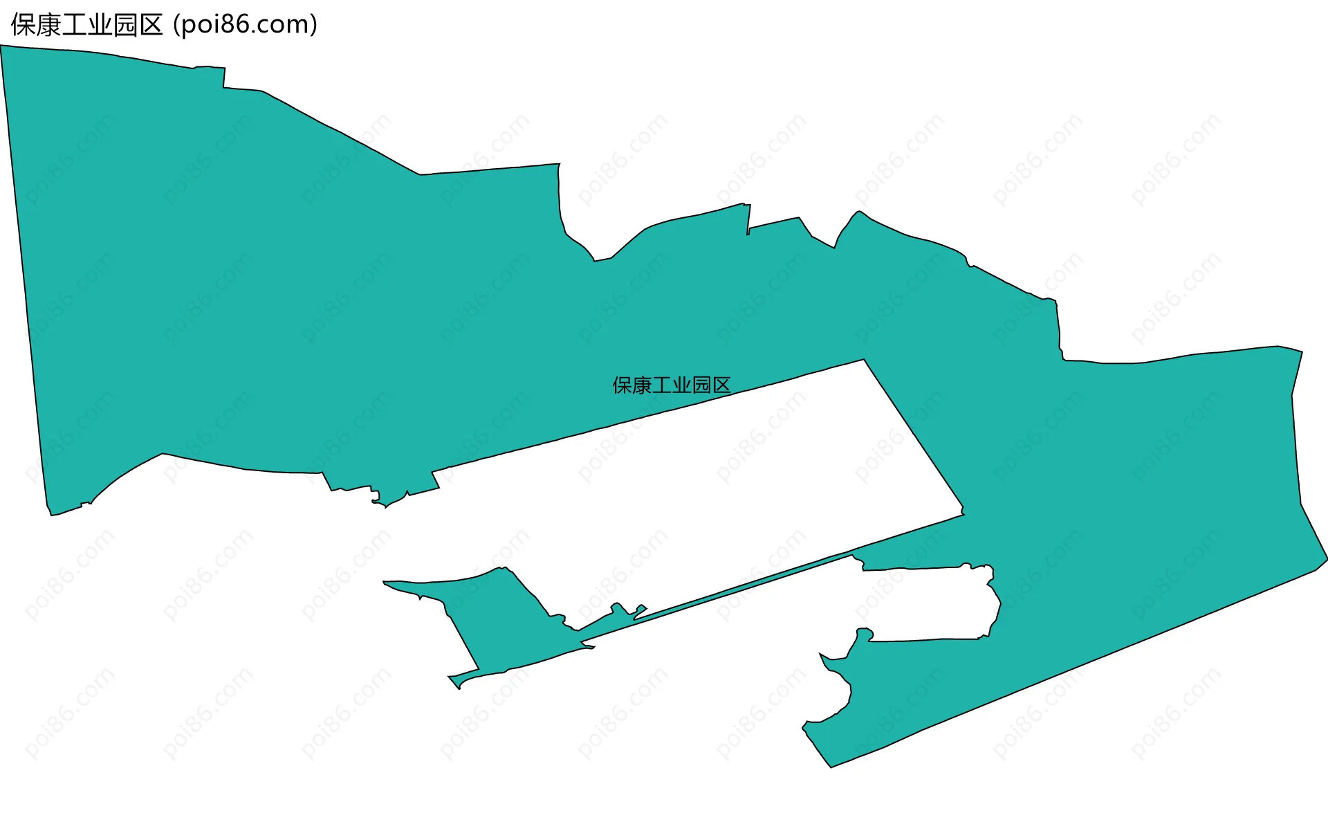 保康工业园区边界地图
