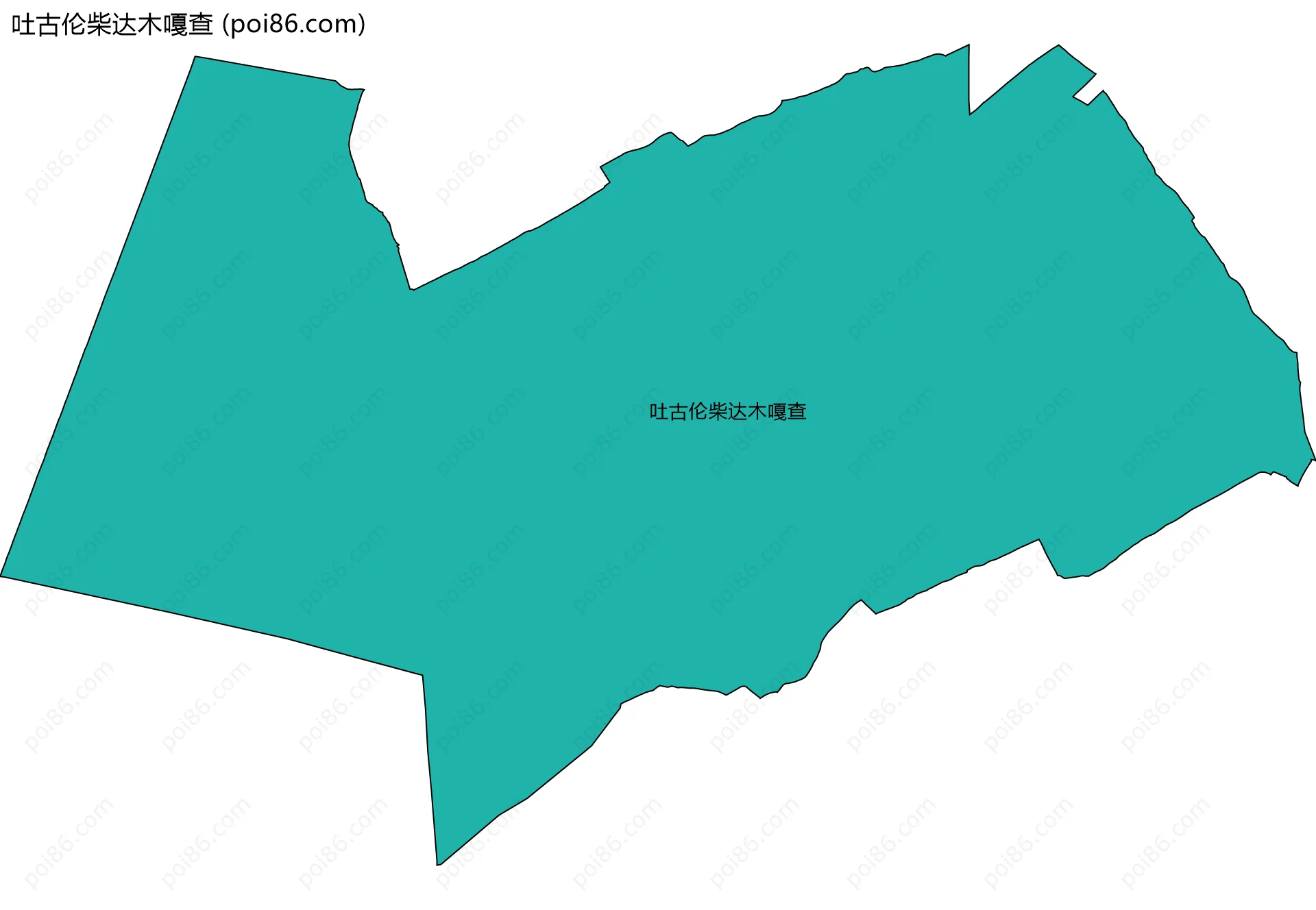 吐古伦柴达木嘎查边界地图