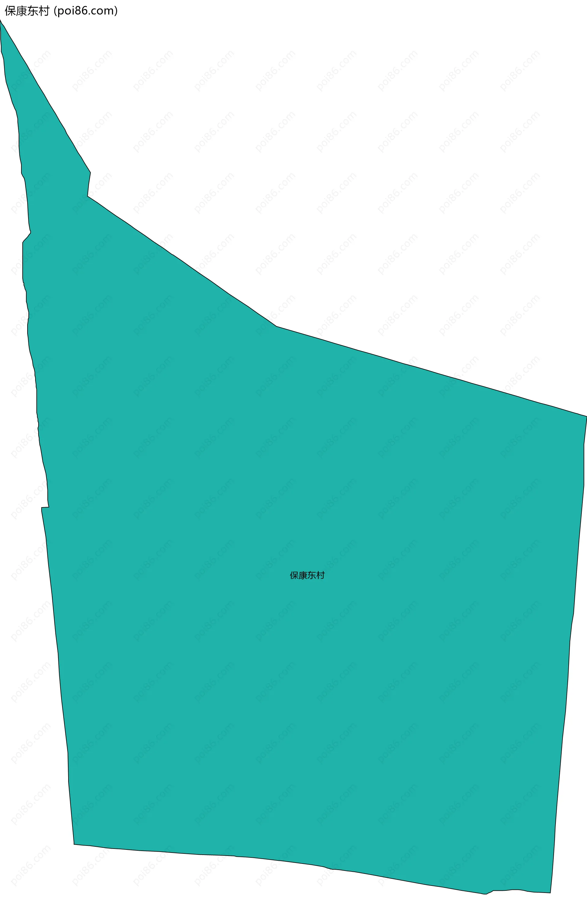 保康东村边界地图