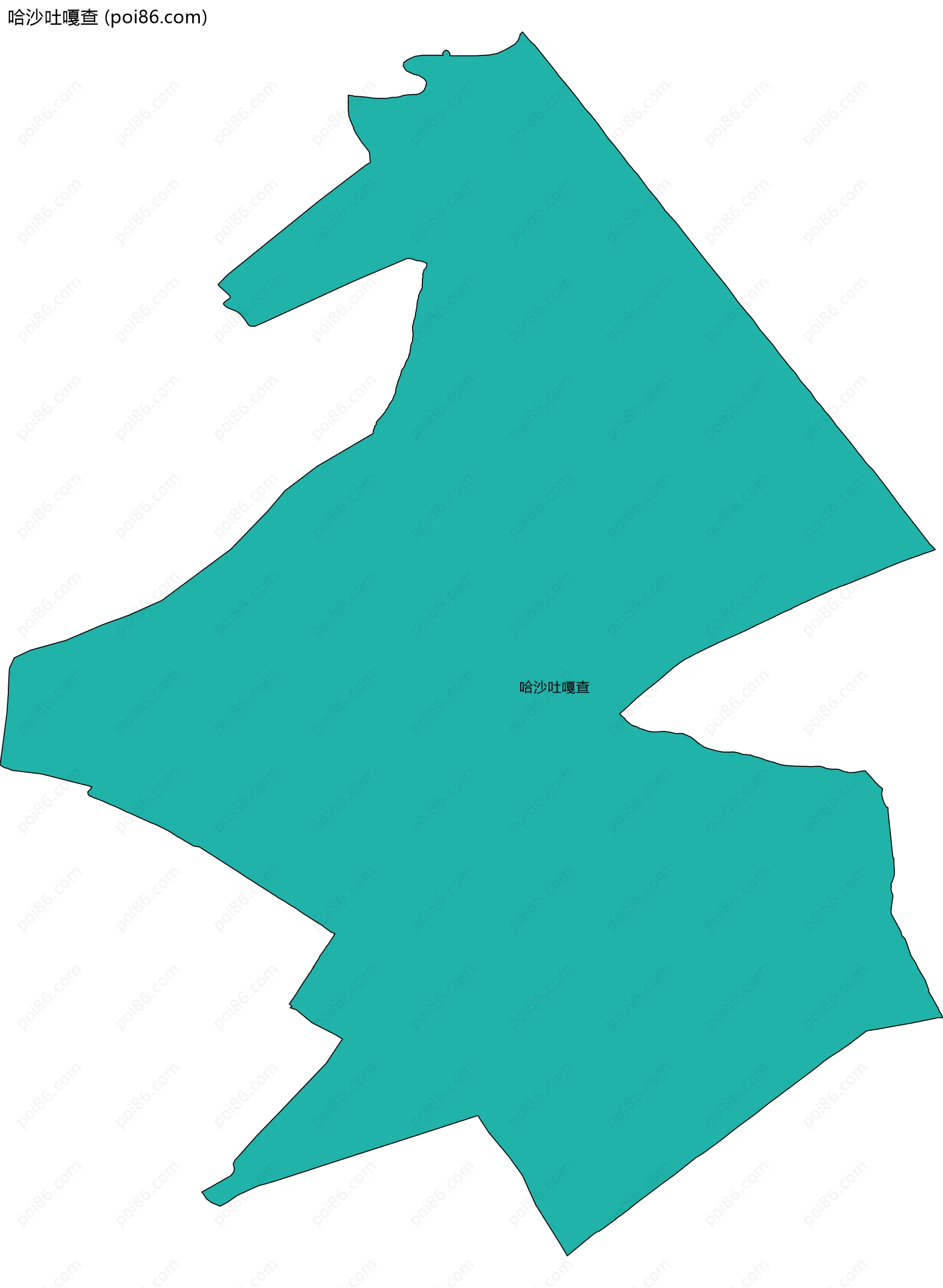 哈沙吐嘎查边界地图