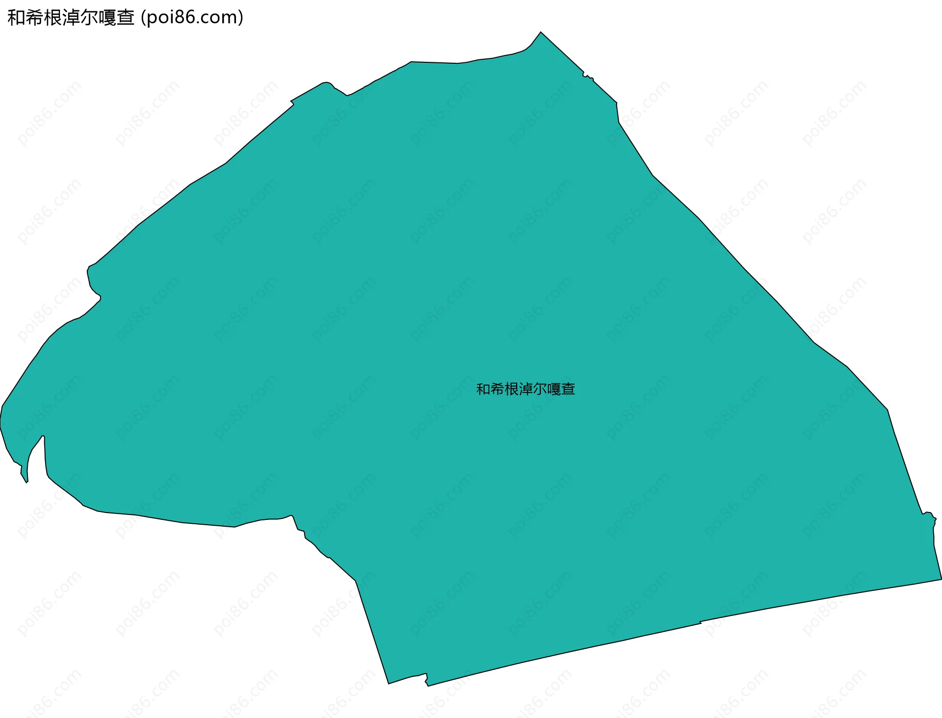 和希根淖尔嘎查边界地图